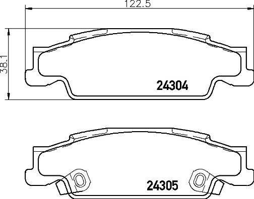 Brake Pad Set, disc brake