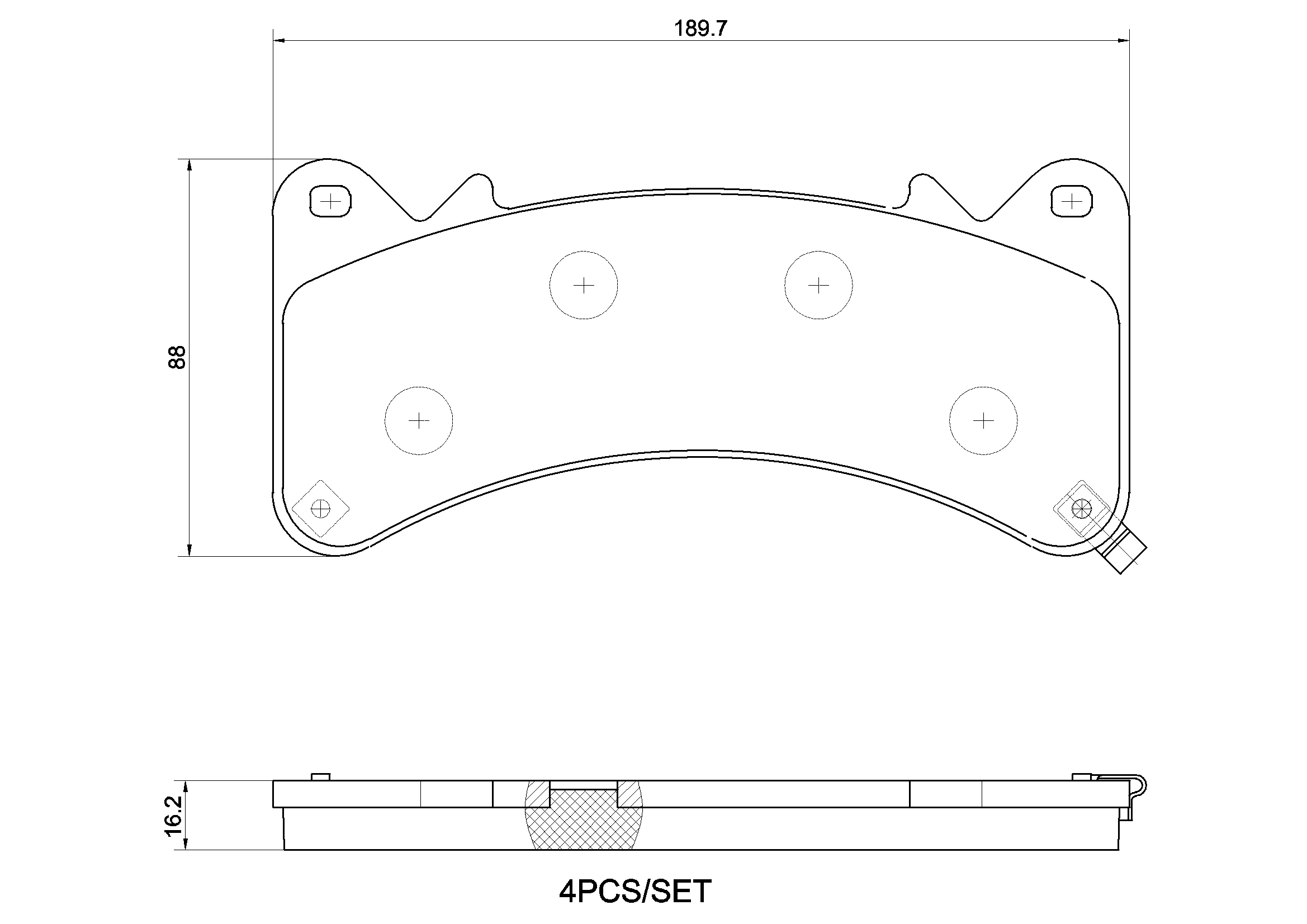 Brake Pad Set, disc brake