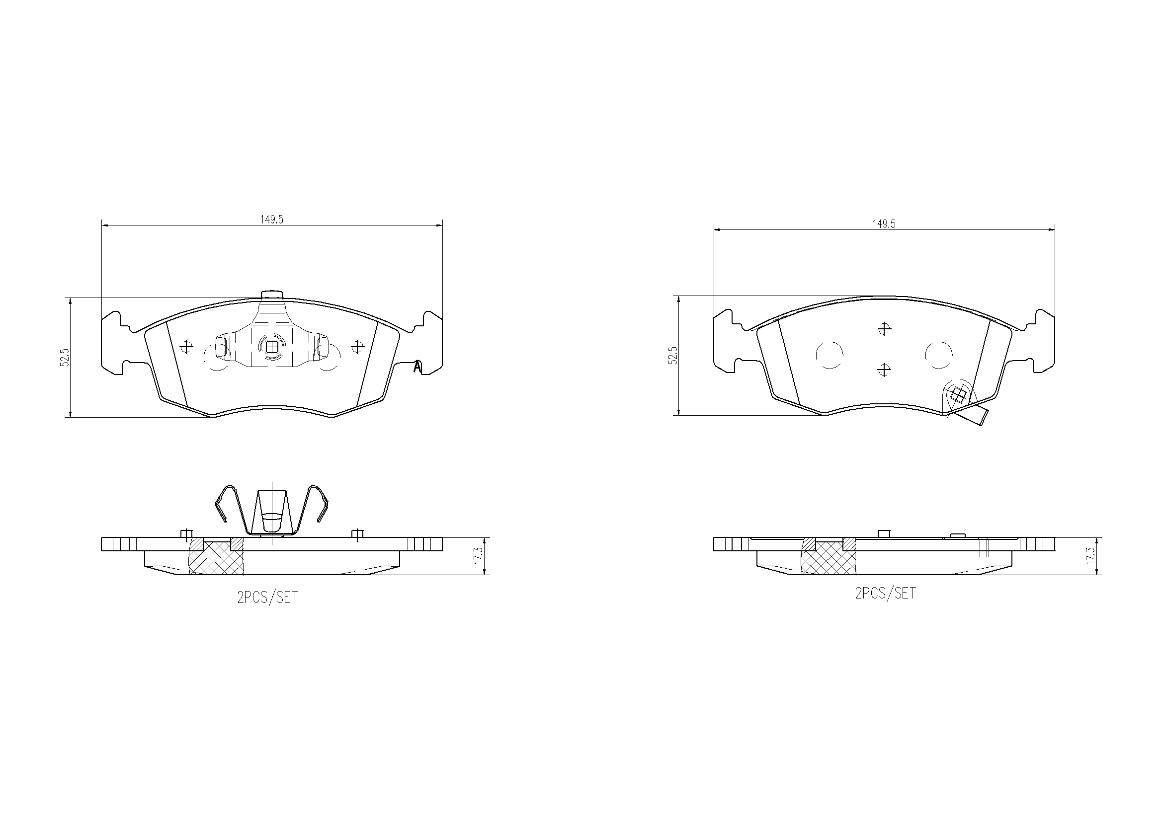 Brake Pad Set, disc brake