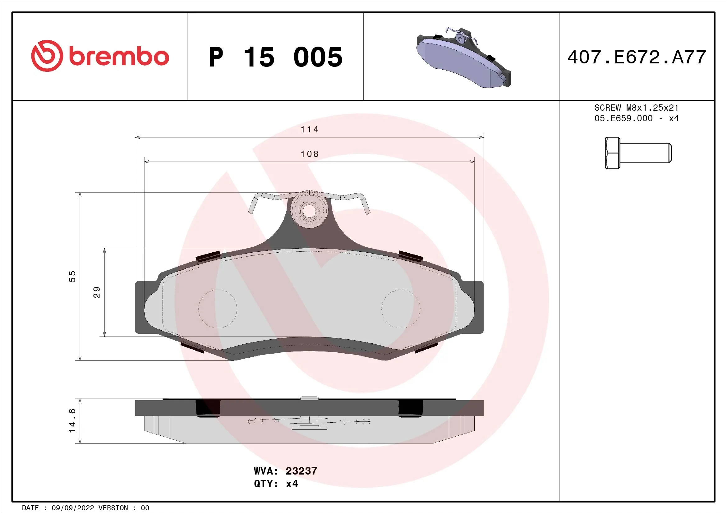Brake Pad Set, disc brake