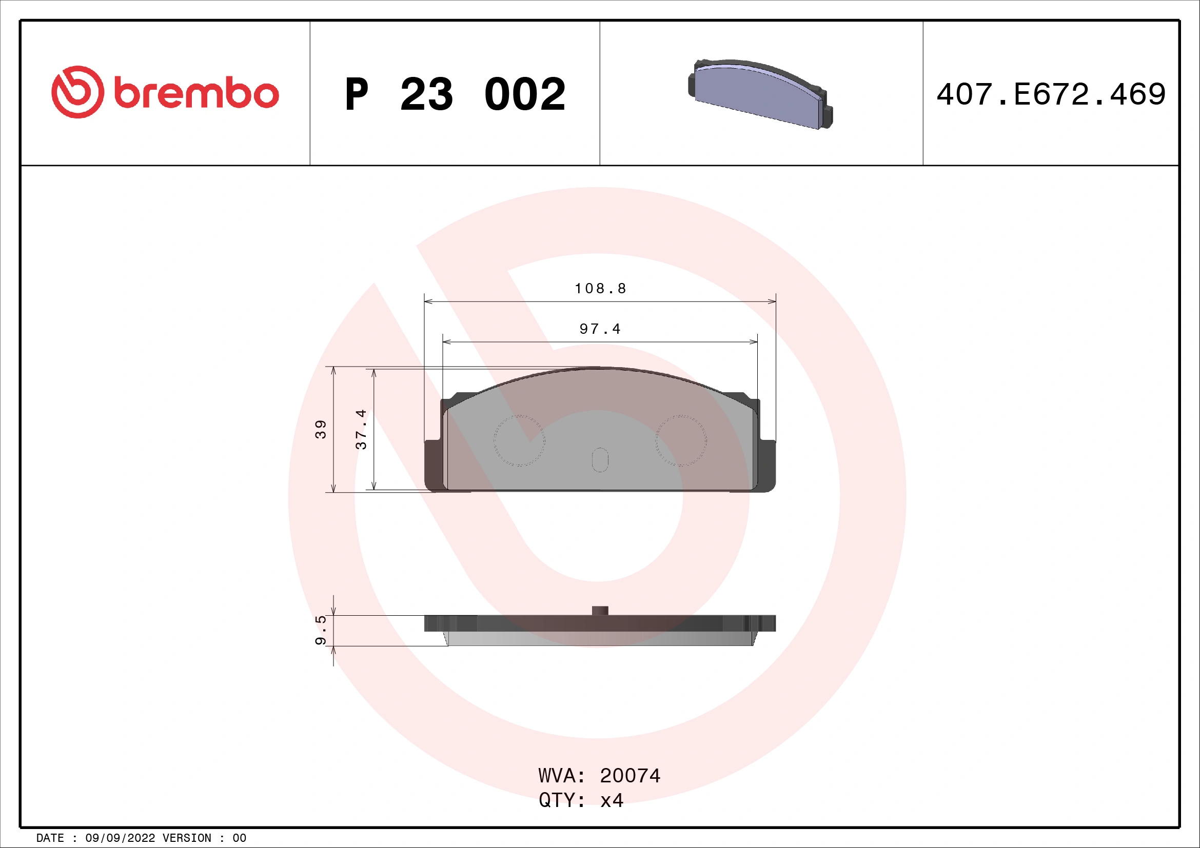 Brake Pad Set, disc brake