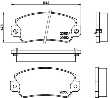 Brake Pad Set, disc brake