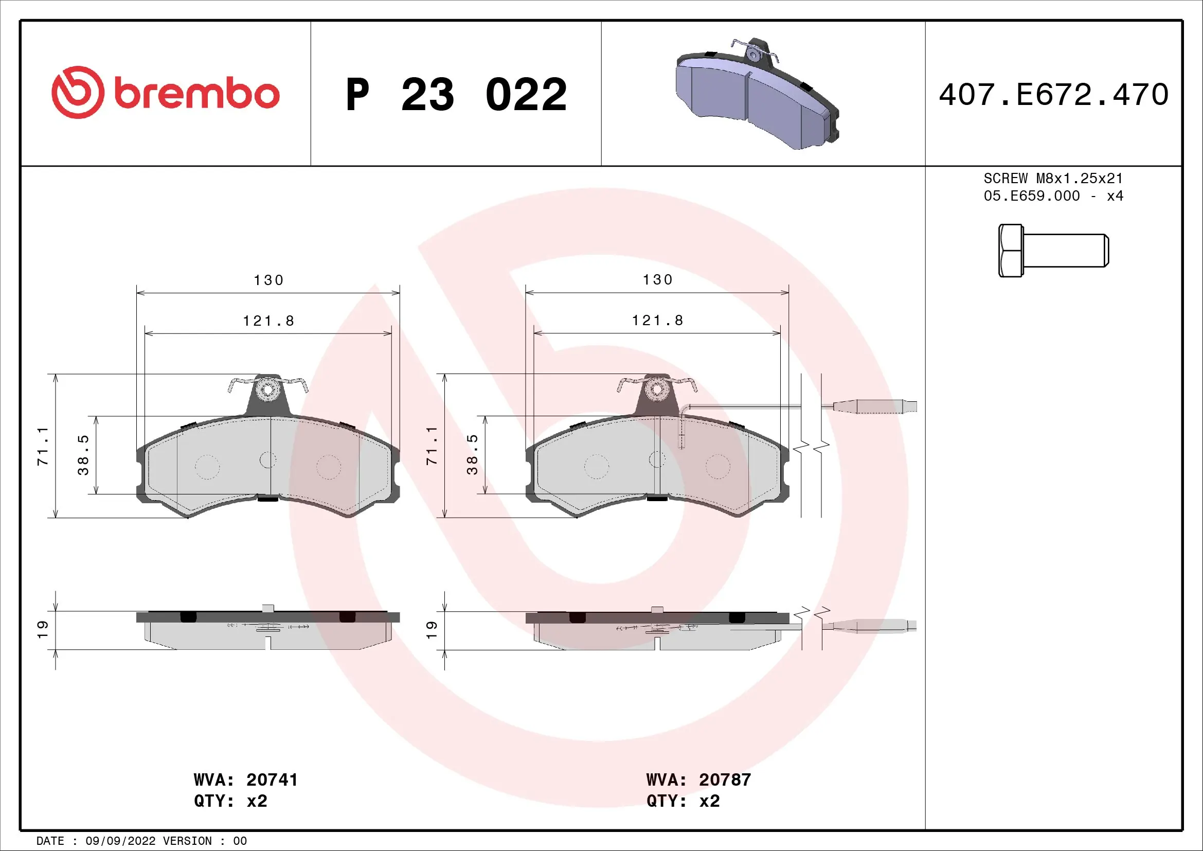 Brake Pad Set, disc brake