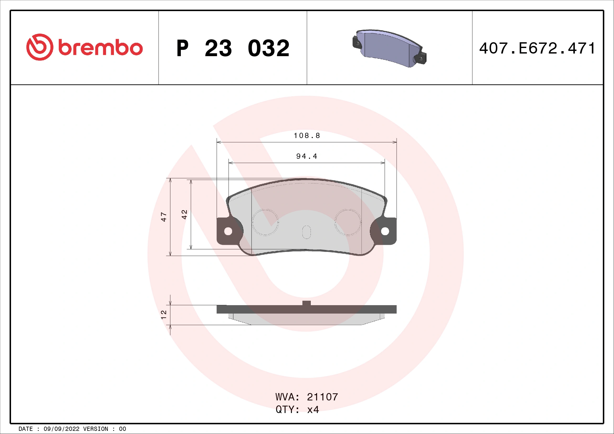 Brake Pad Set, disc brake