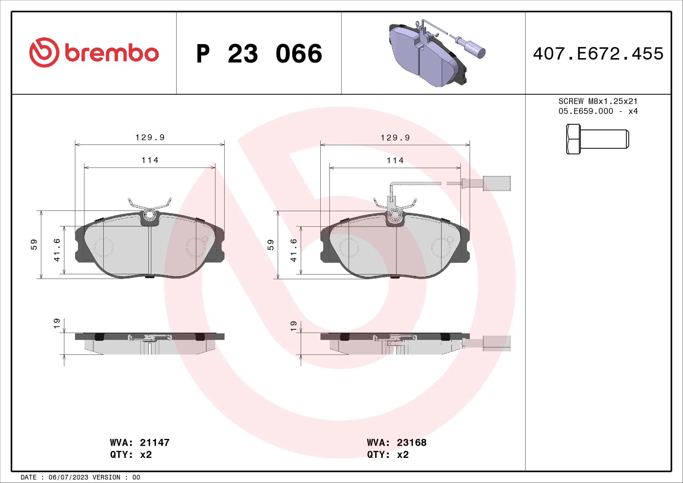 Brake Pad Set, disc brake