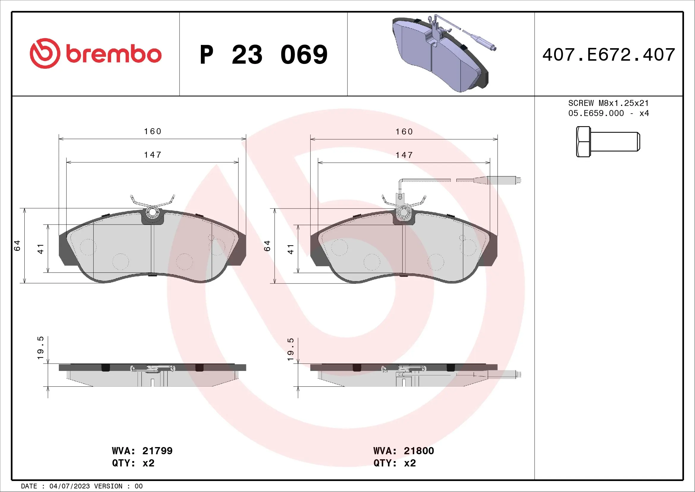 Brake Pad Set, disc brake