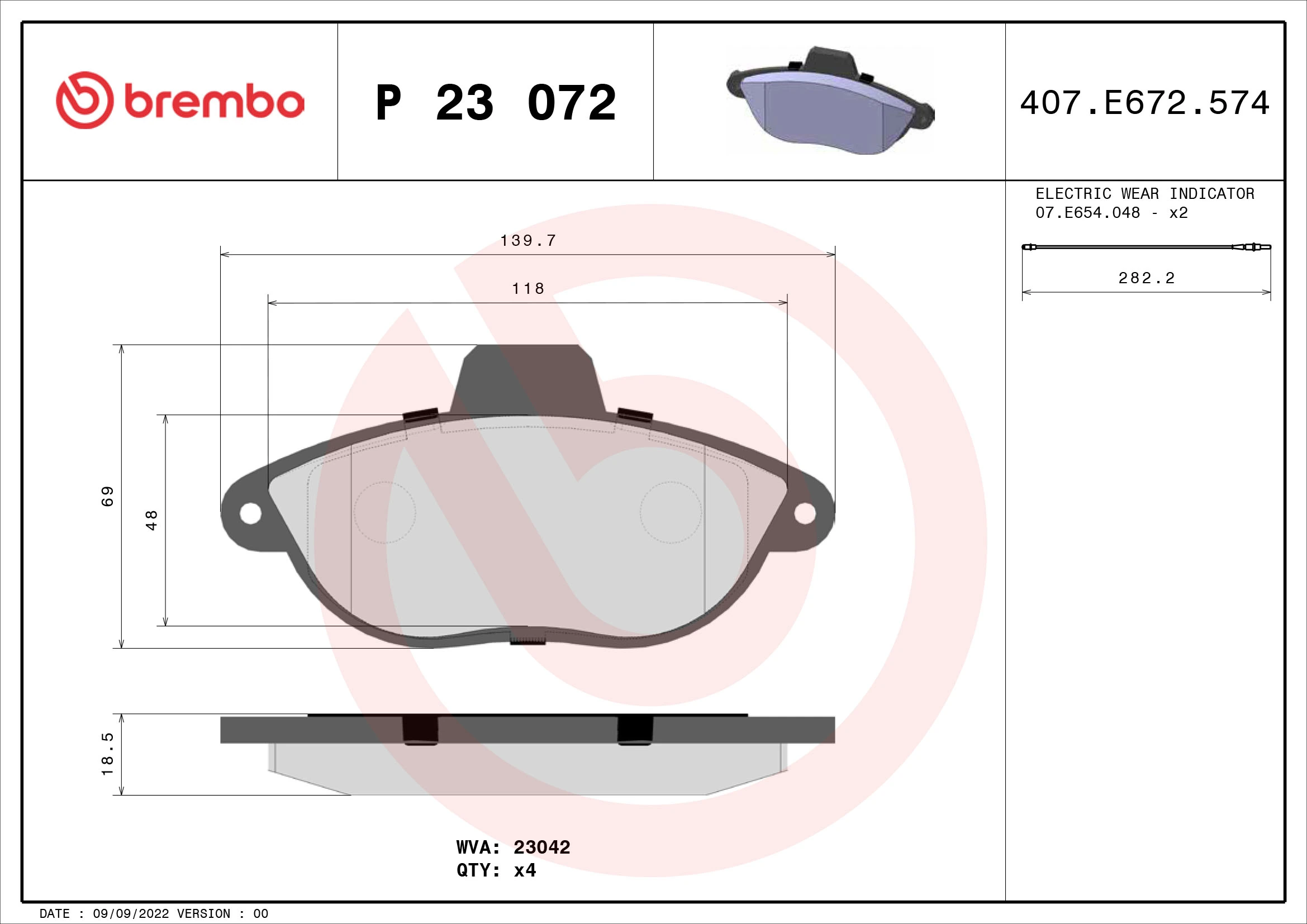 Brake Pad Set, disc brake