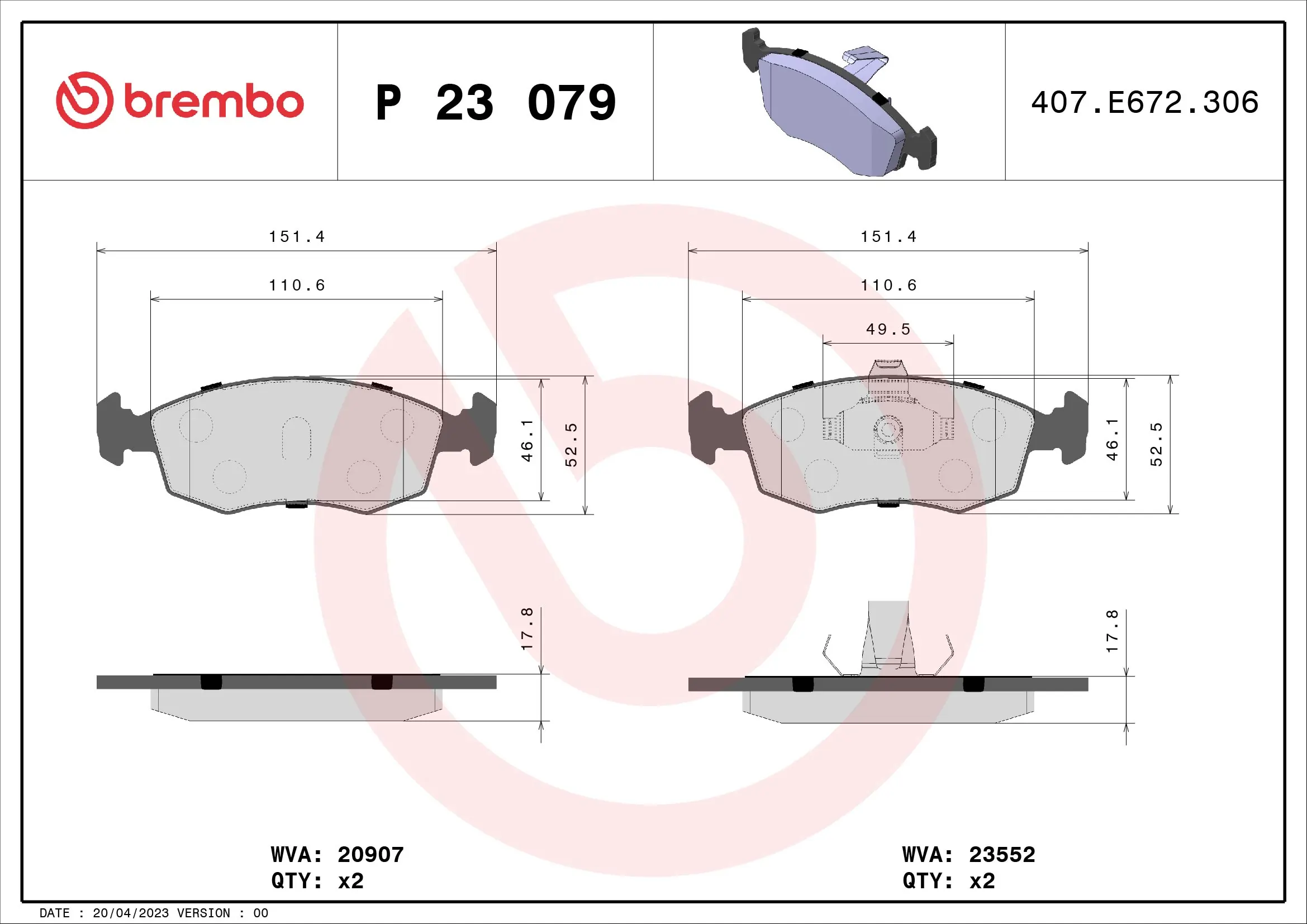 Brake Pad Set, disc brake