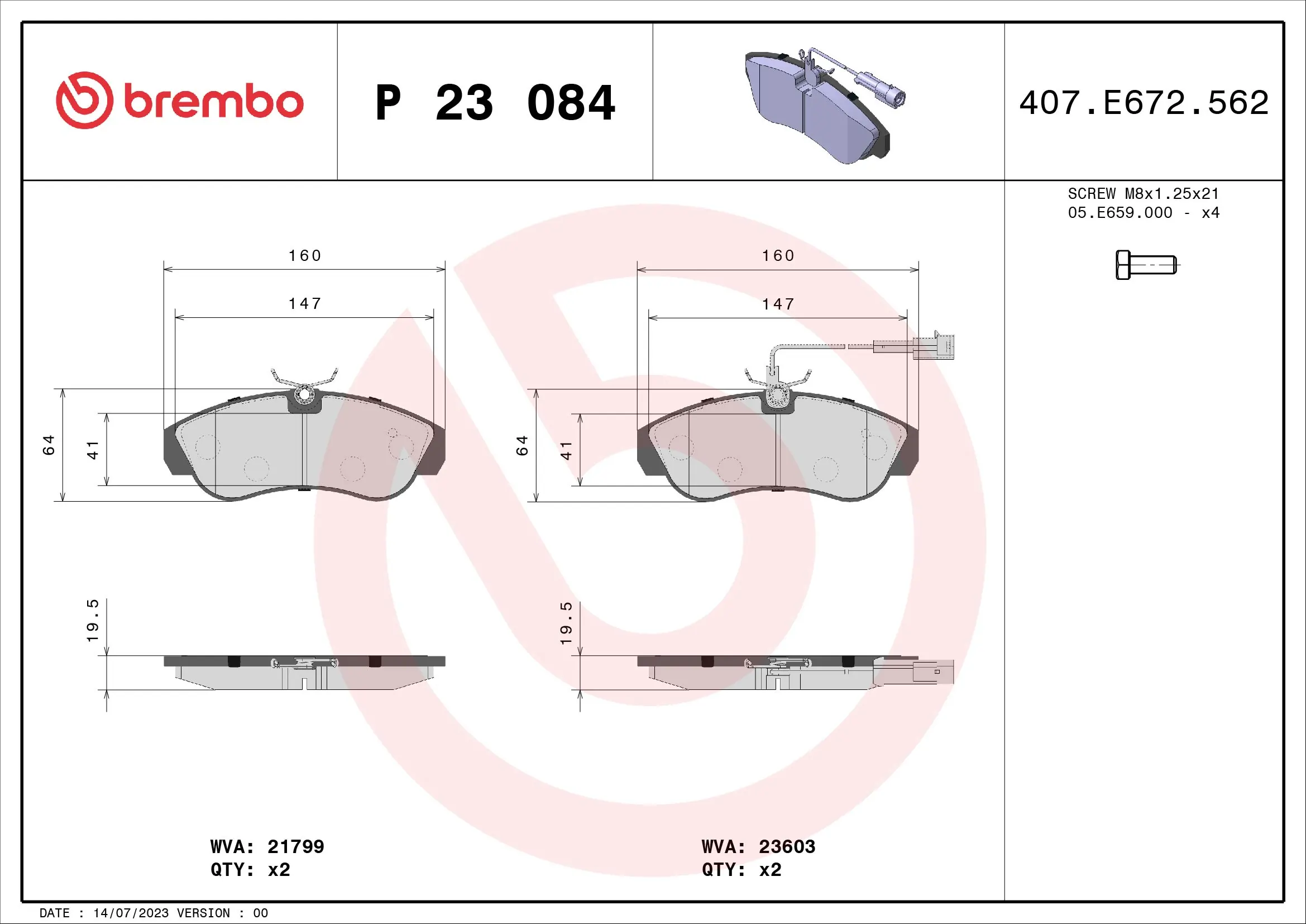 Brake Pad Set, disc brake