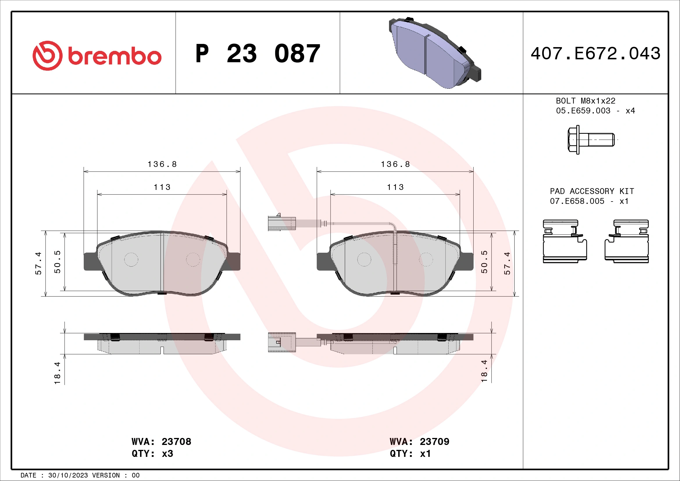 Brake Pad Set, disc brake