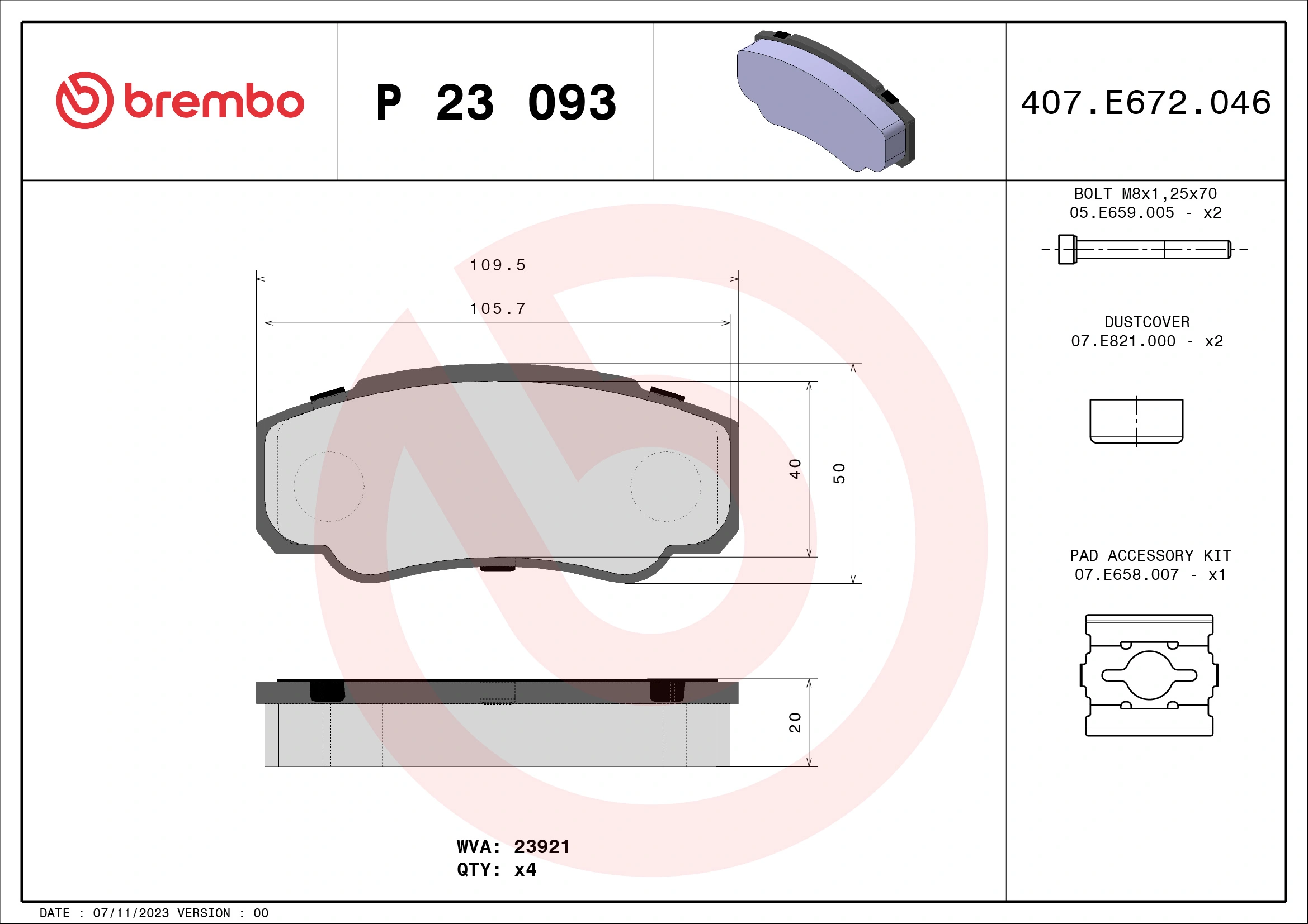 Brake Pad Set, disc brake