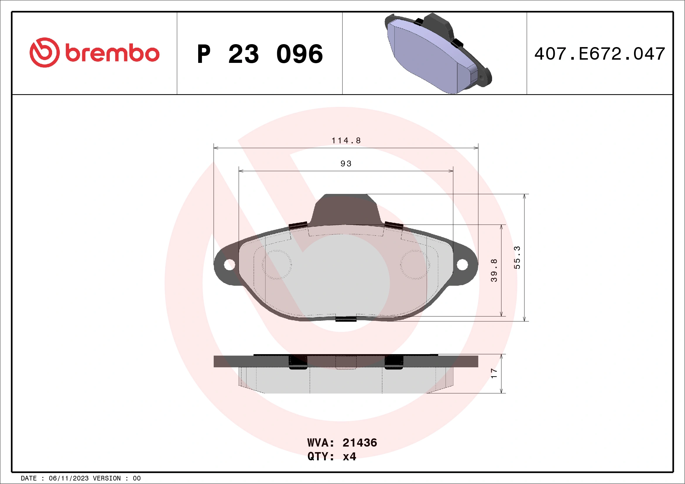 Brake Pad Set, disc brake
