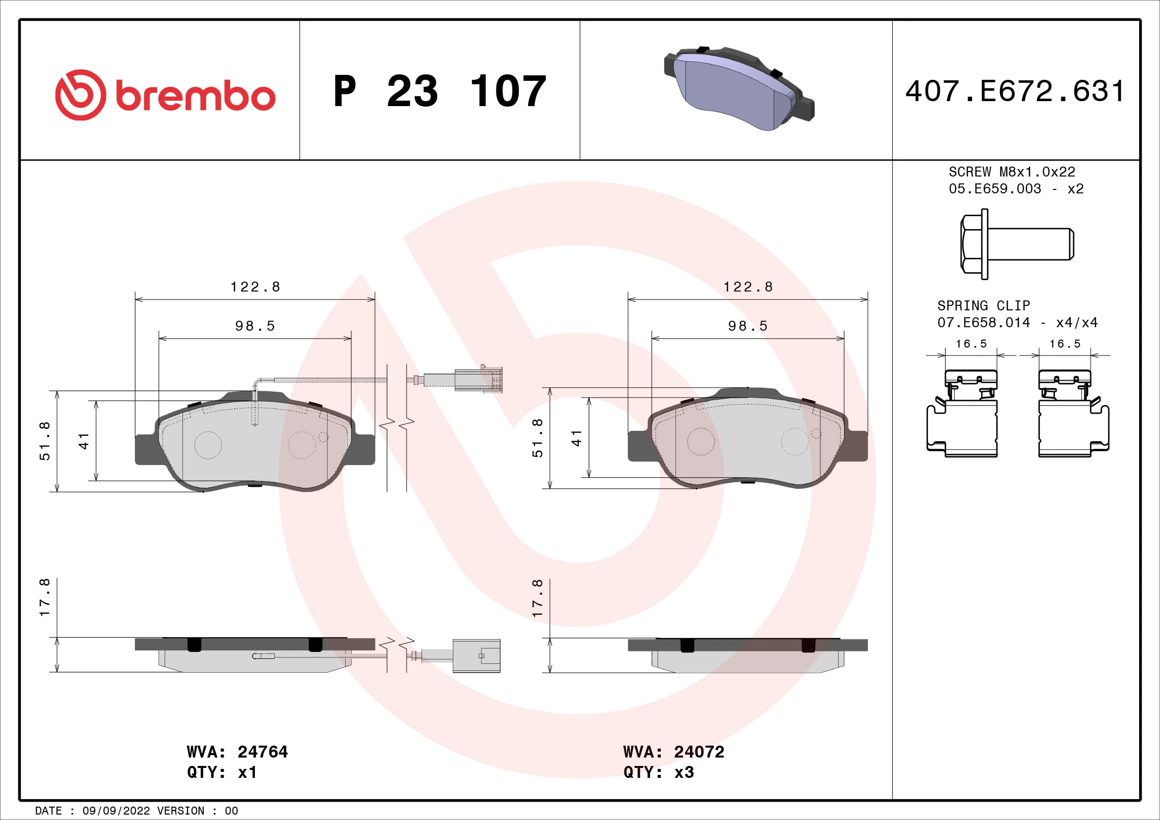 Brake Pad Set, disc brake