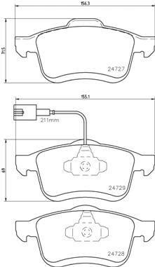 Brake Pad Set, disc brake