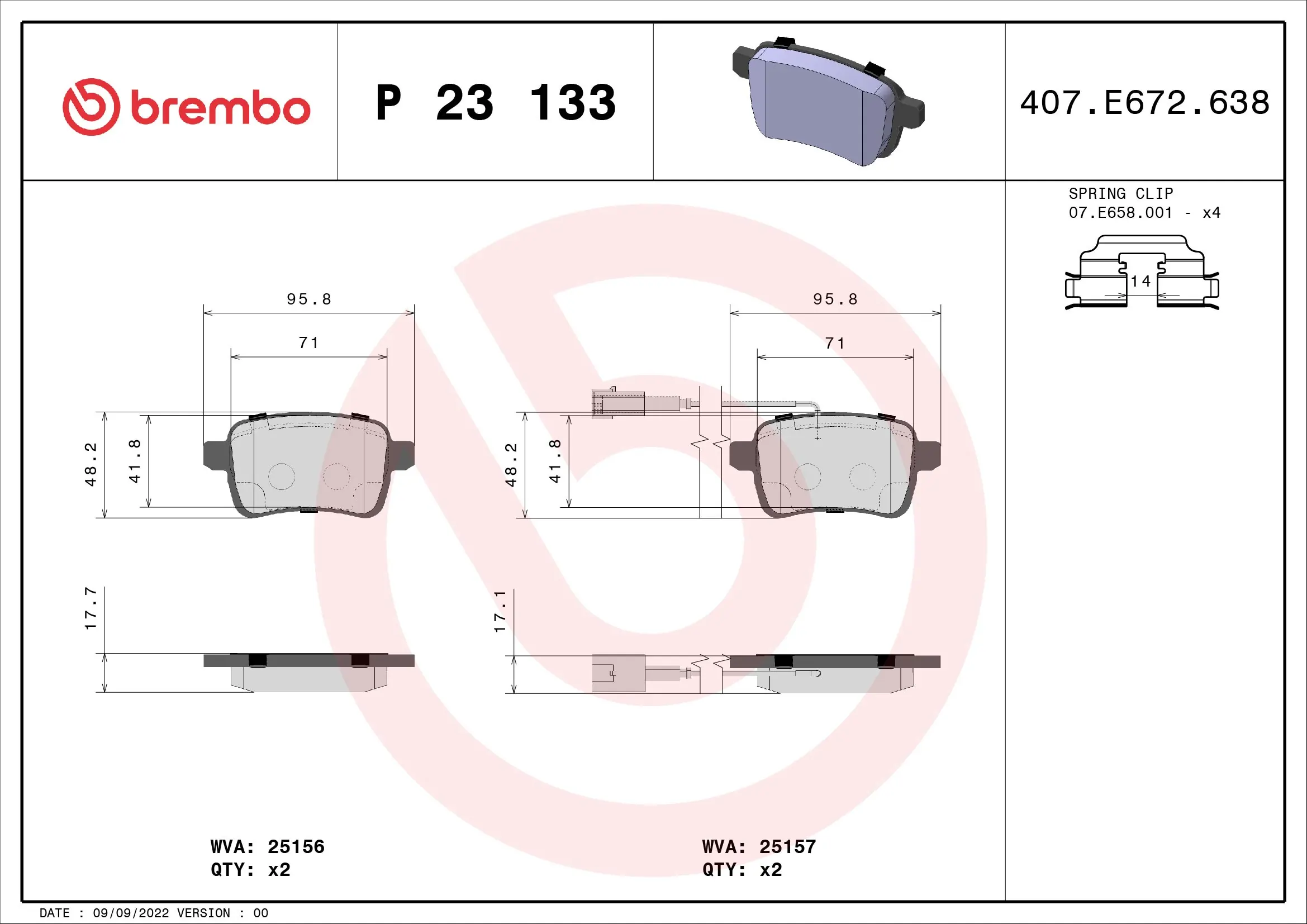 Brake Pad Set, disc brake