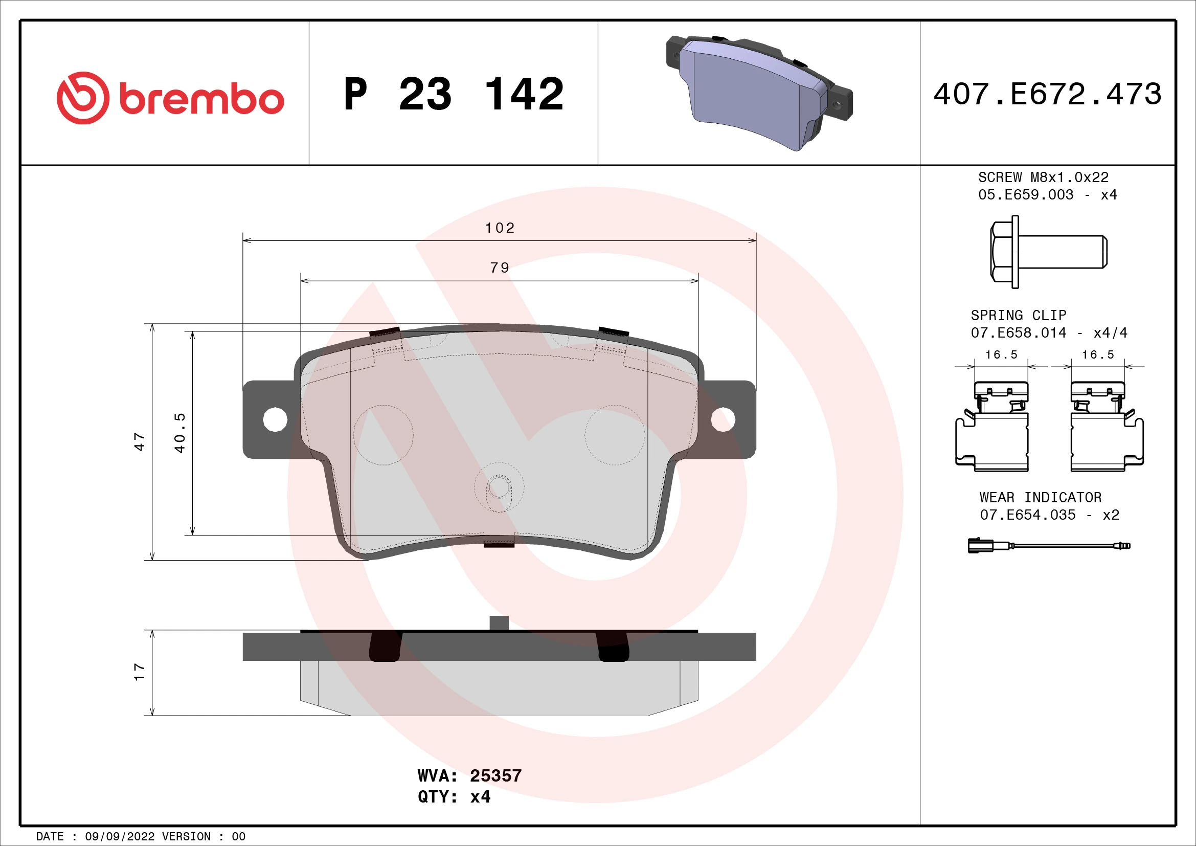 Brake Pad Set, disc brake