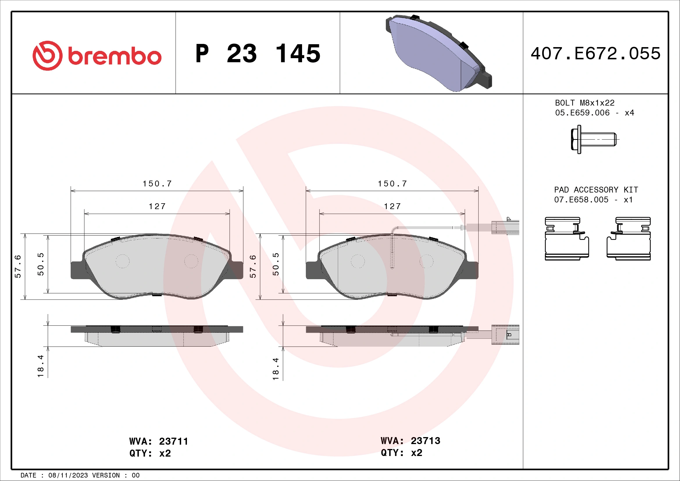 Brake Pad Set, disc brake