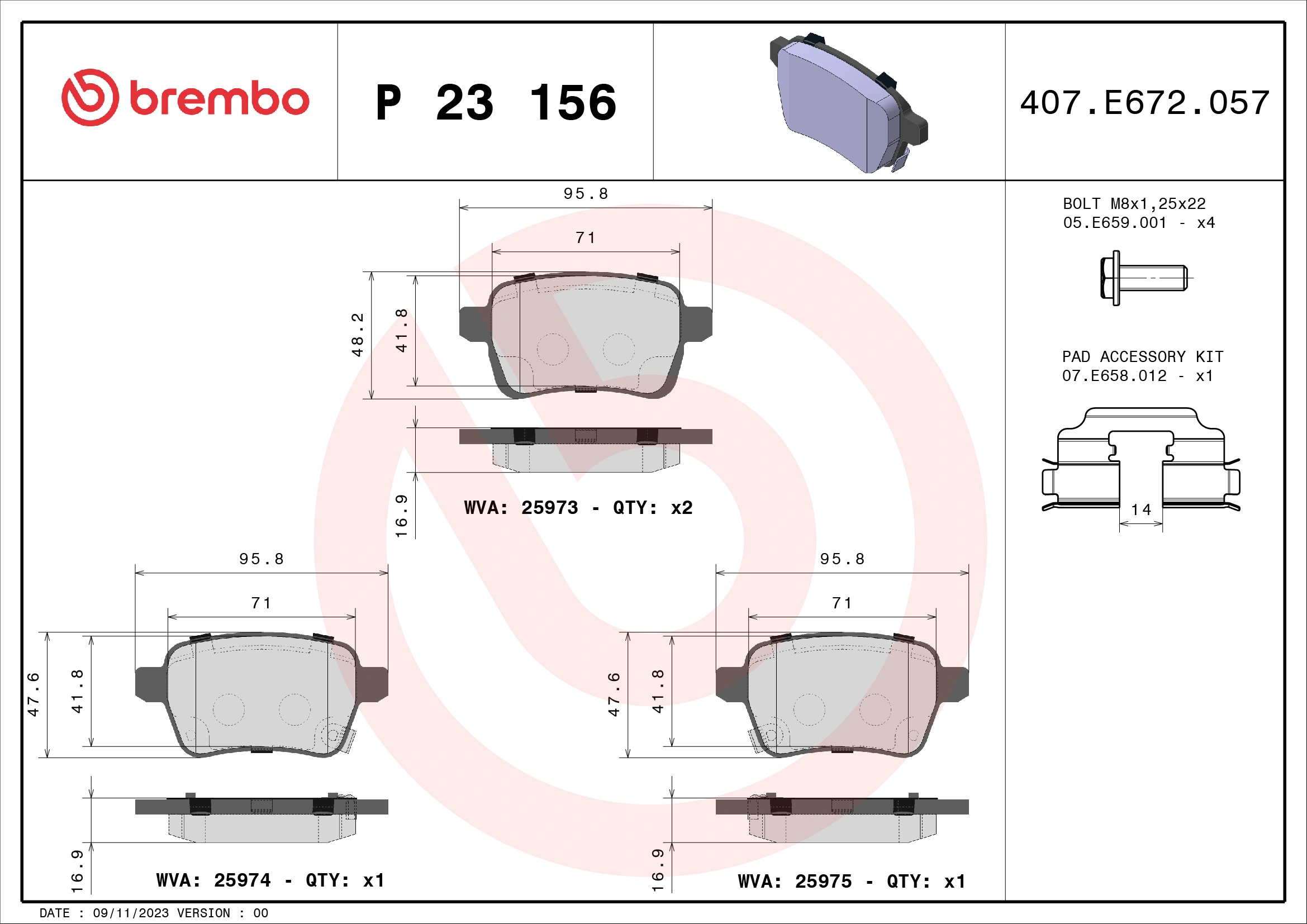 Brake Pad Set, disc brake