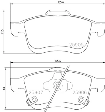 Brake Pad Set, disc brake
