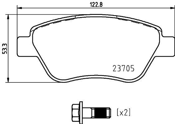 Brake Pad Set, disc brake