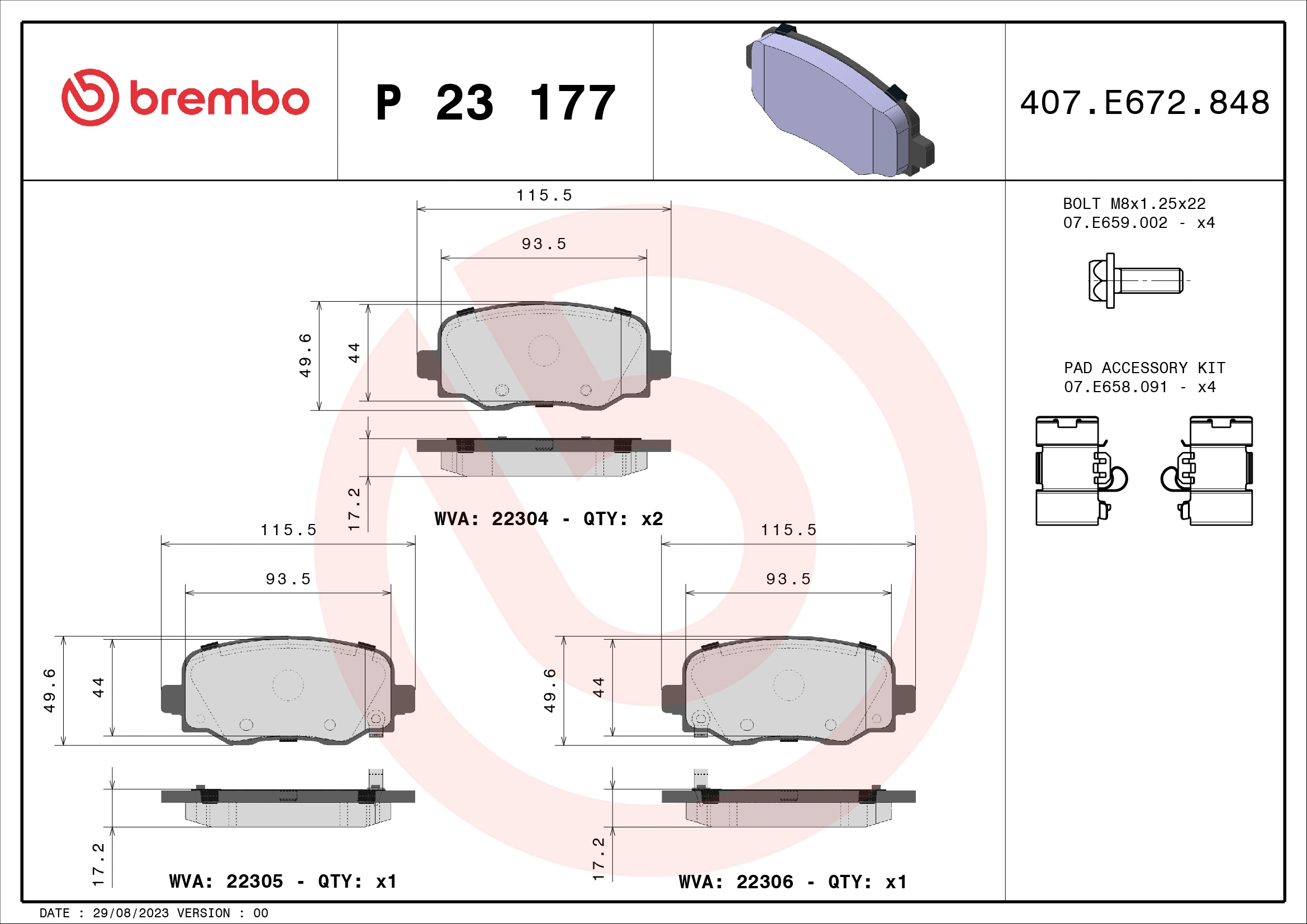Brake Pad Set, disc brake