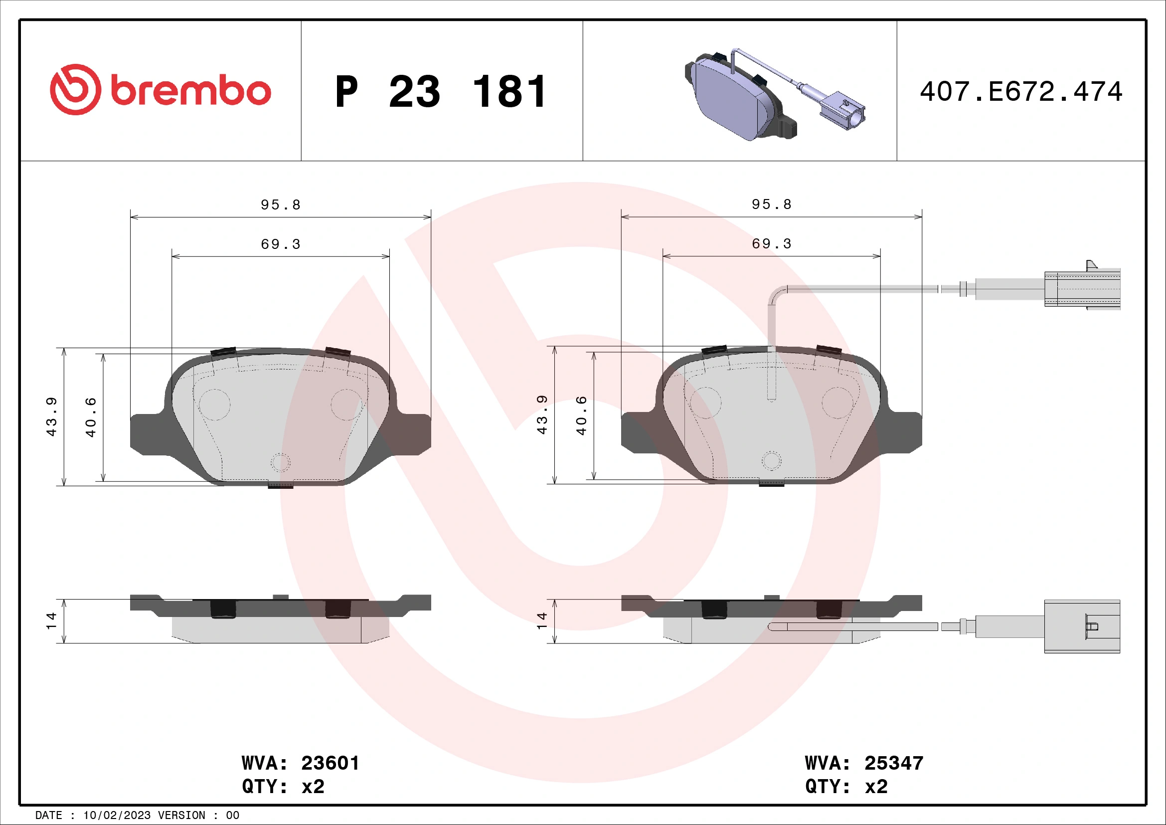 Brake Pad Set, disc brake