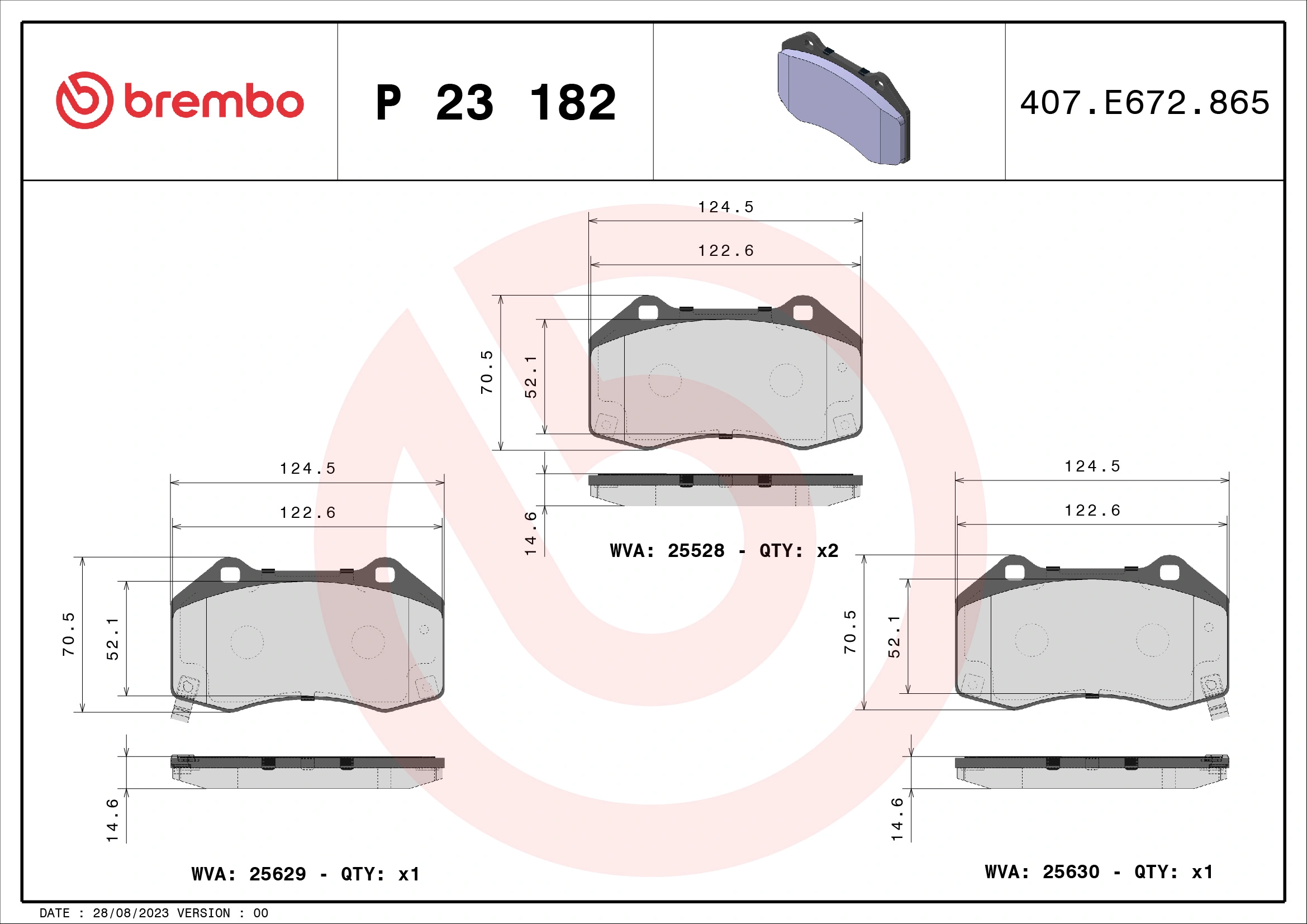 Brake Pad Set, disc brake