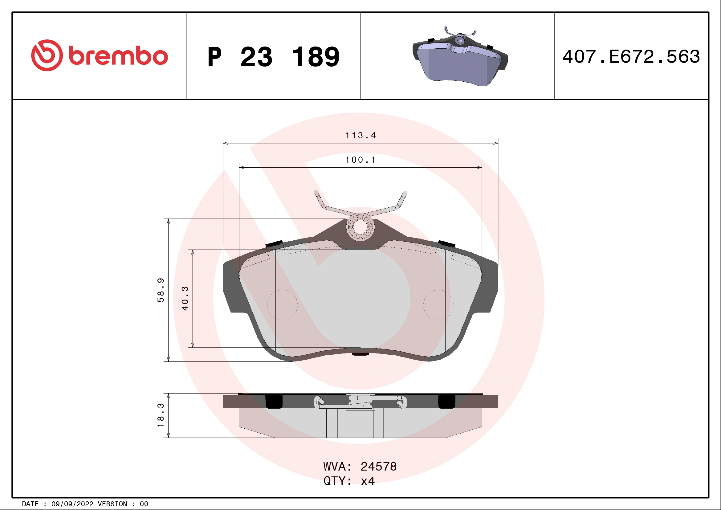 Brake Pad Set, disc brake
