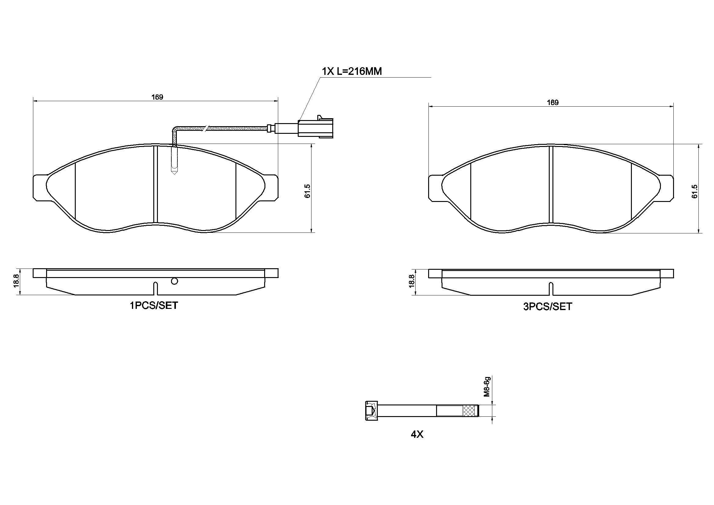 Brake Pad Set, disc brake