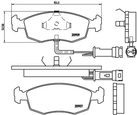 Brake Pad Set, disc brake