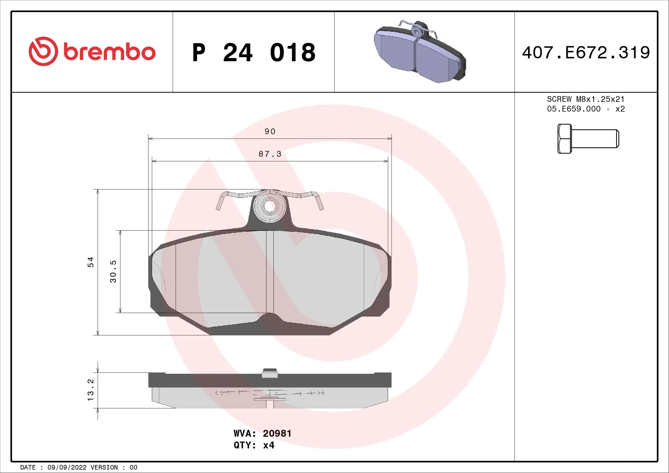 Brake Pad Set, disc brake