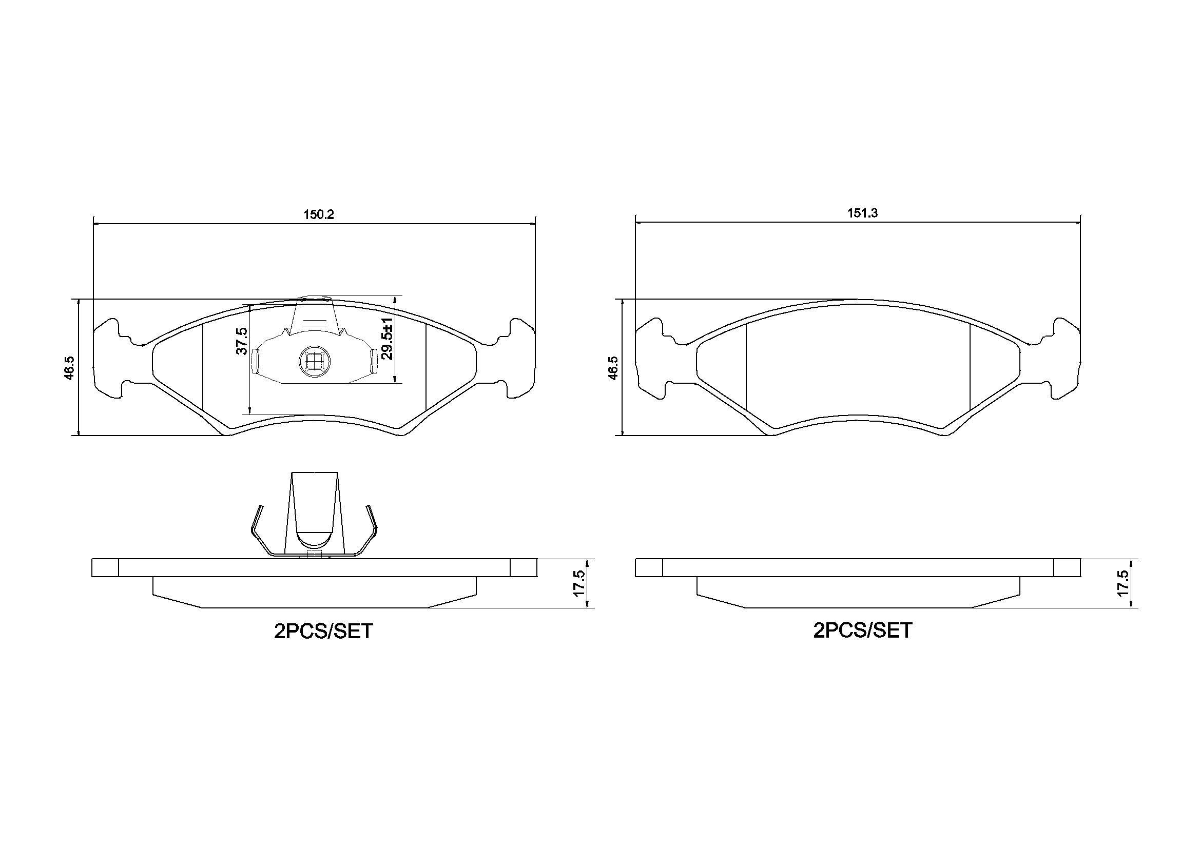Brake Pad Set, disc brake