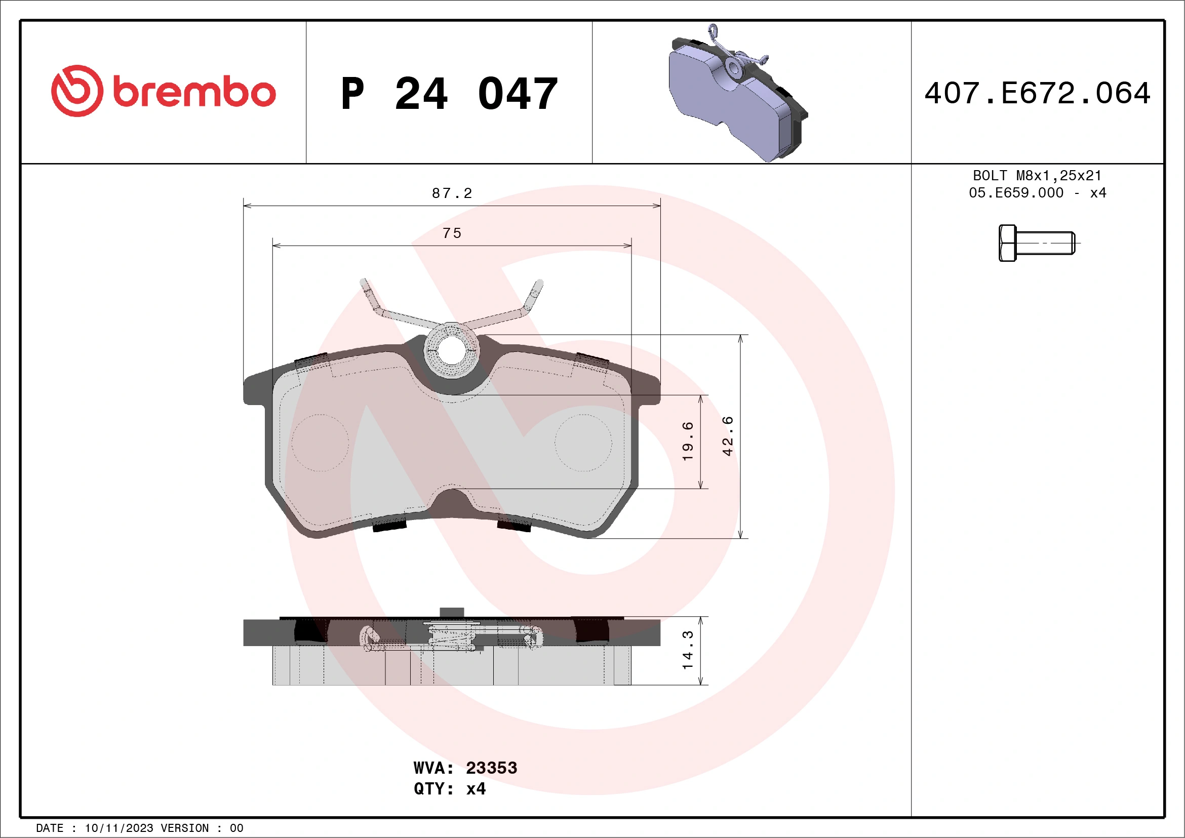 Brake Pad Set, disc brake