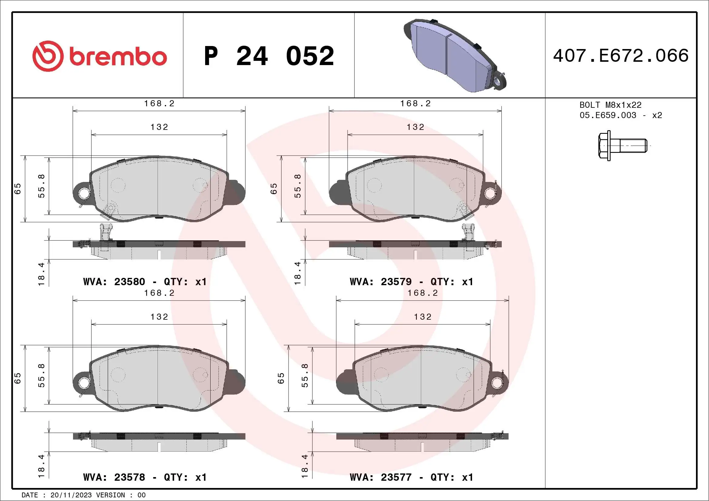 Brake Pad Set, disc brake