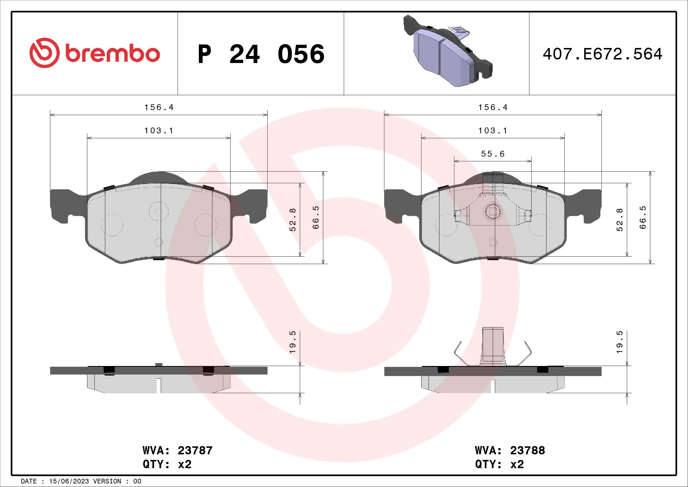 Brake Pad Set, disc brake