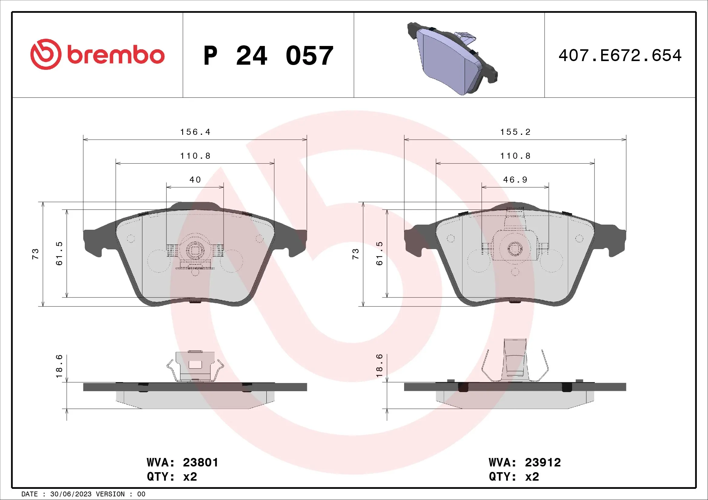 Brake Pad Set, disc brake