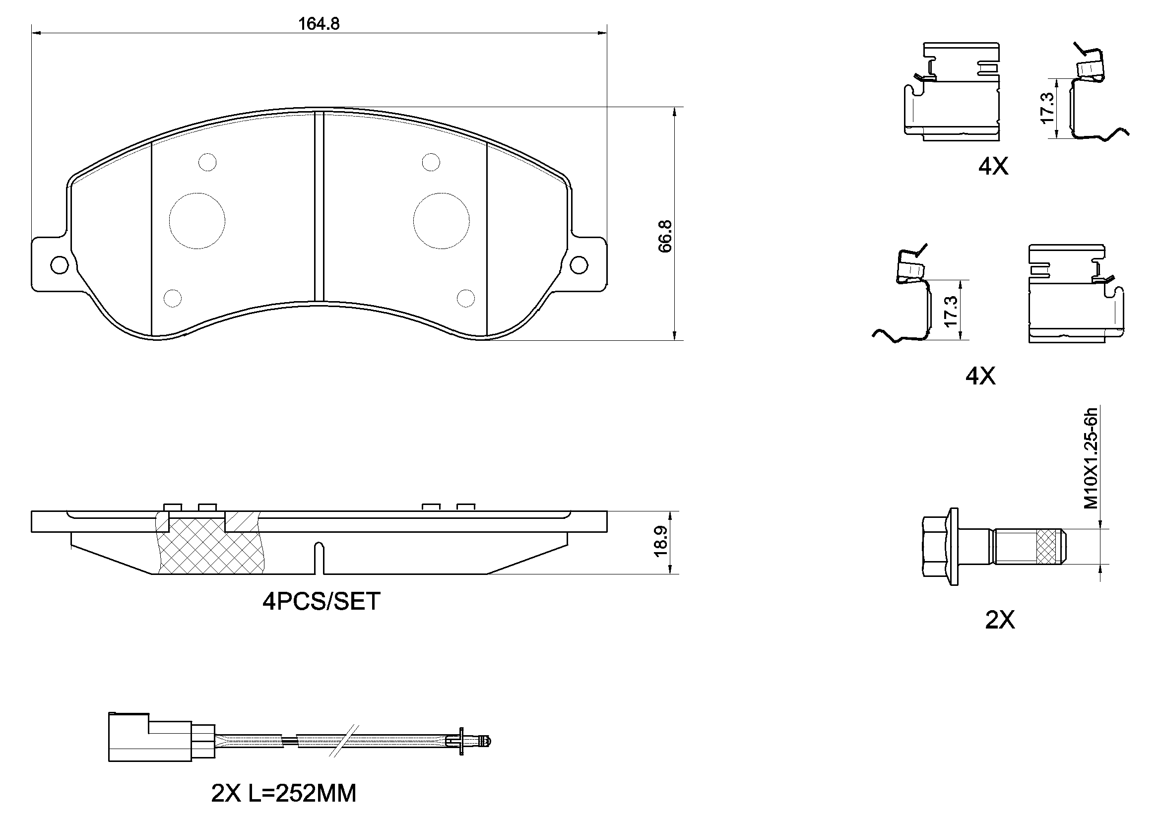 Brake Pad Set, disc brake