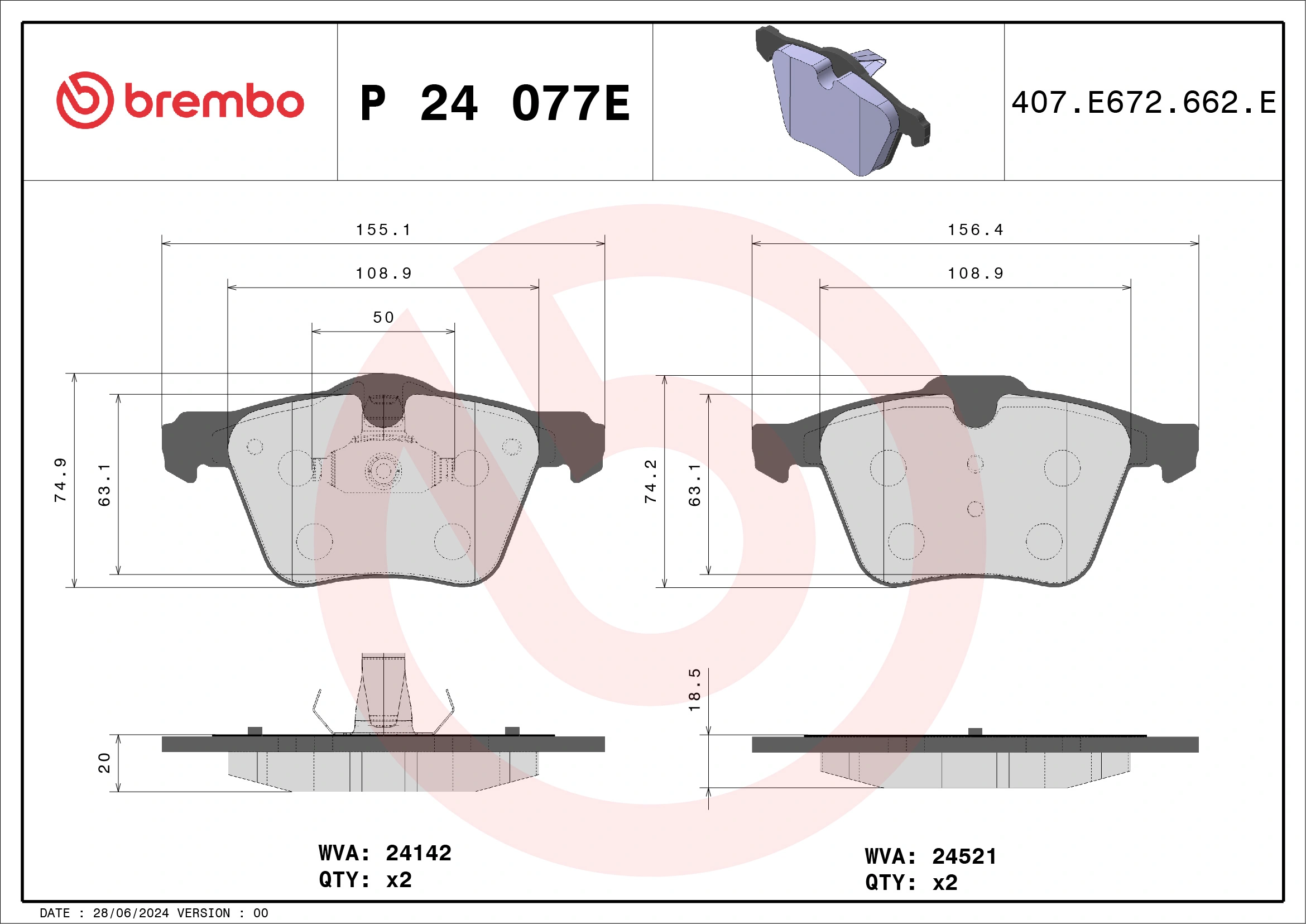Brake Pad Set, disc brake