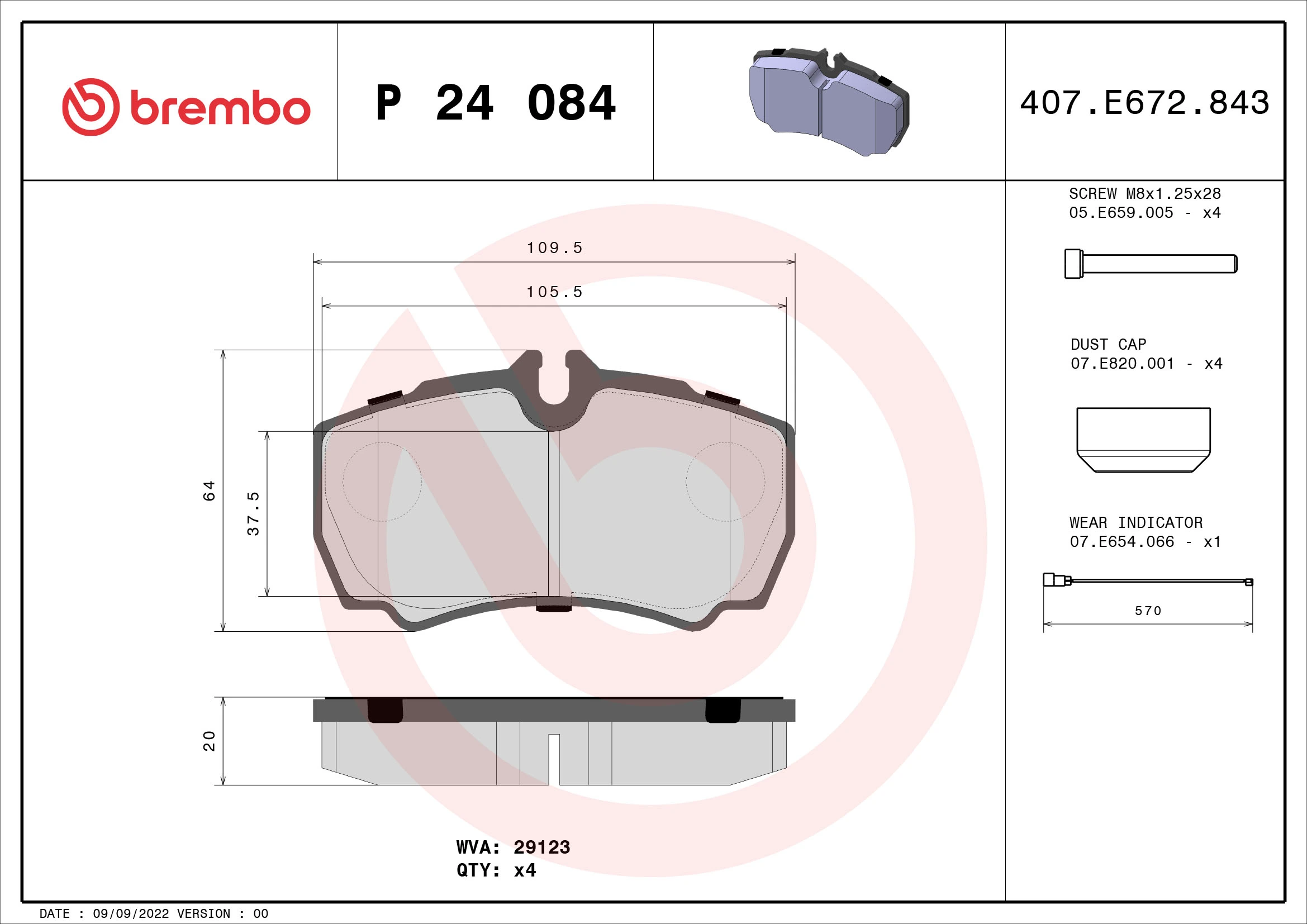 Brake Pad Set, disc brake