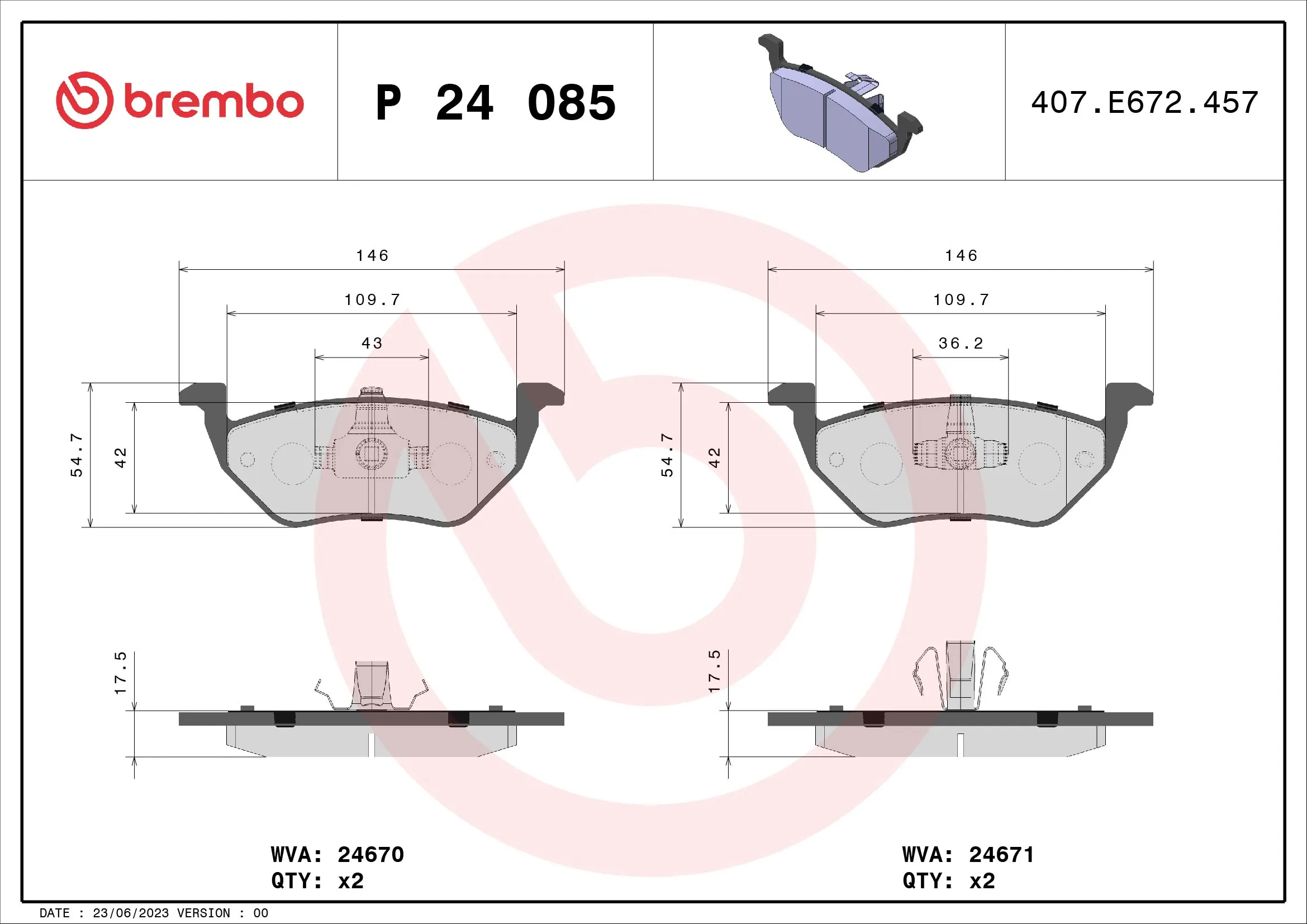 Brake Pad Set, disc brake