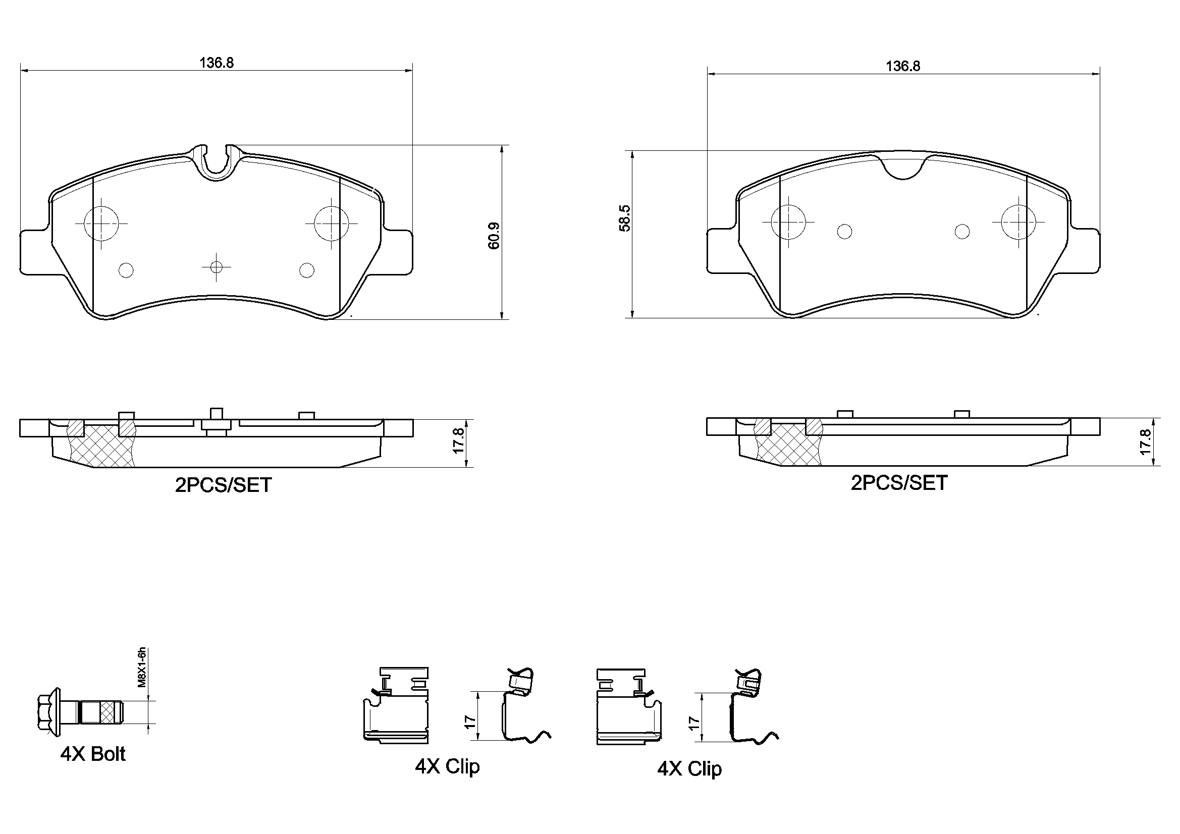 Brake Pad Set, disc brake