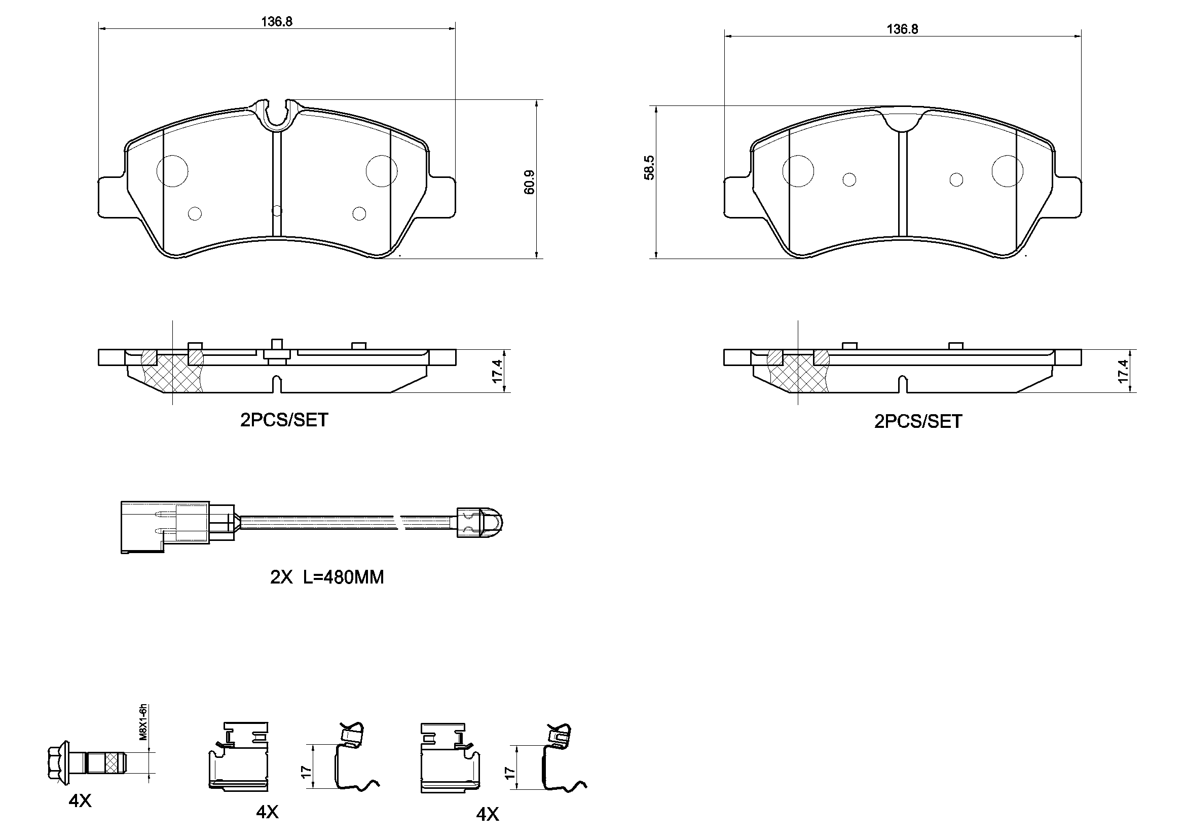 Brake Pad Set, disc brake