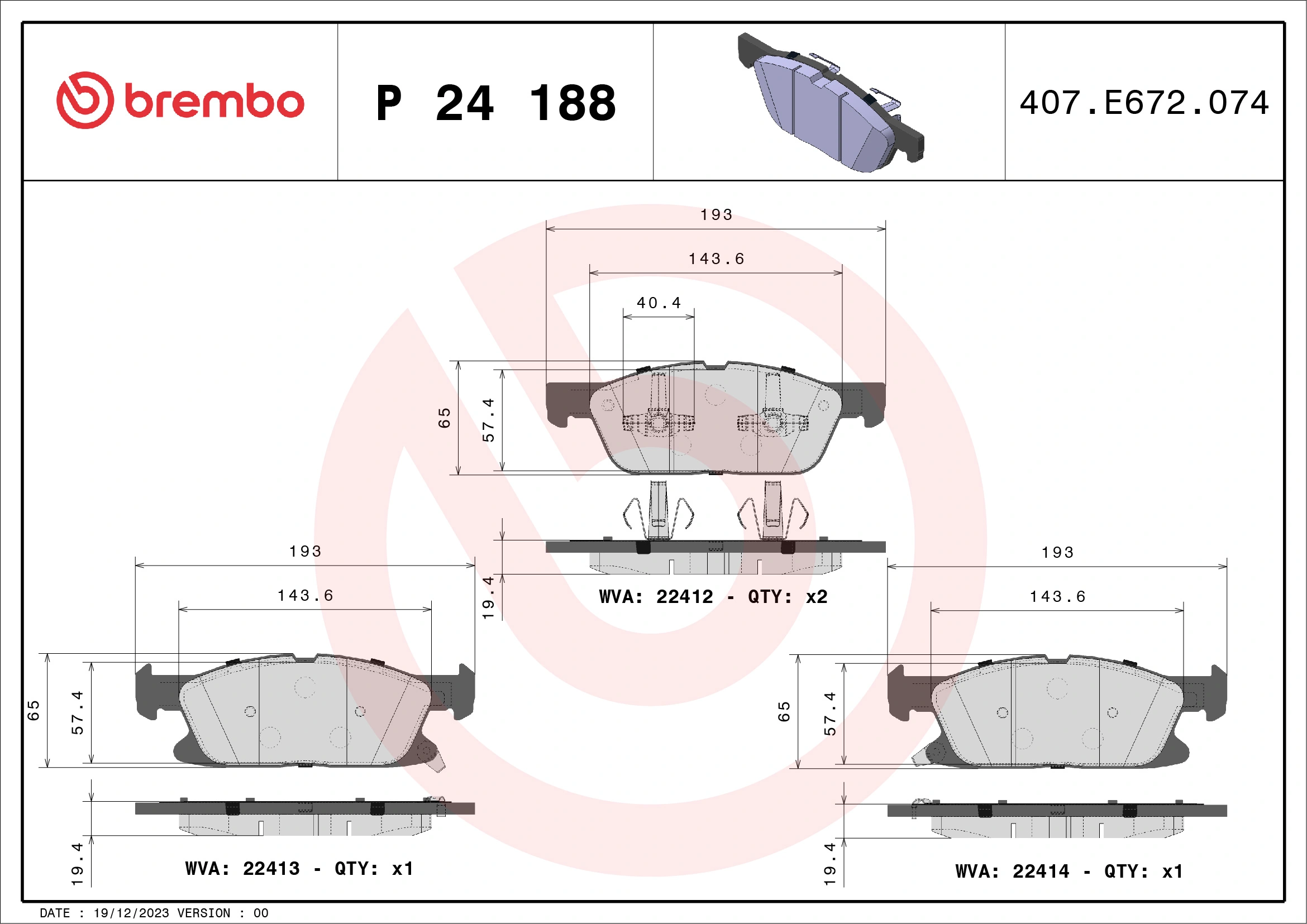Brake Pad Set, disc brake