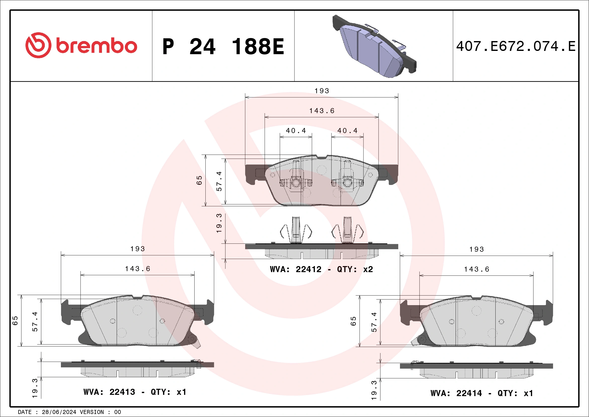 Brake Pad Set, disc brake