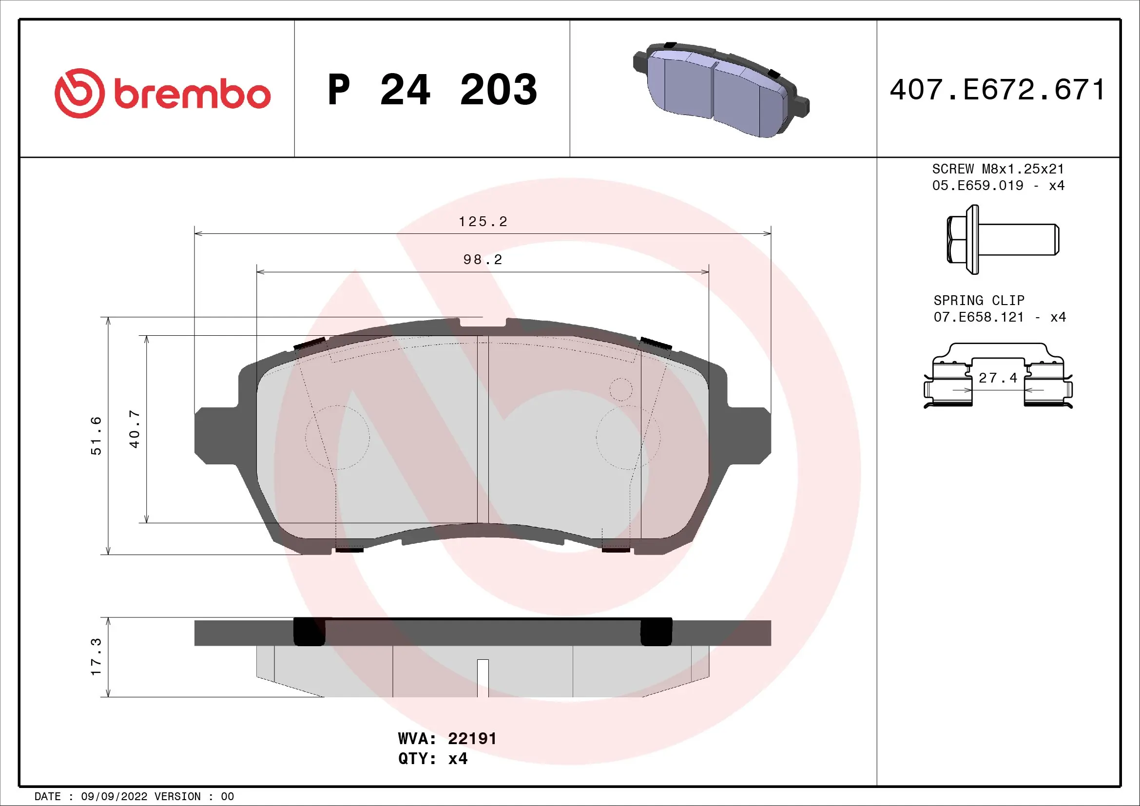 Brake Pad Set, disc brake