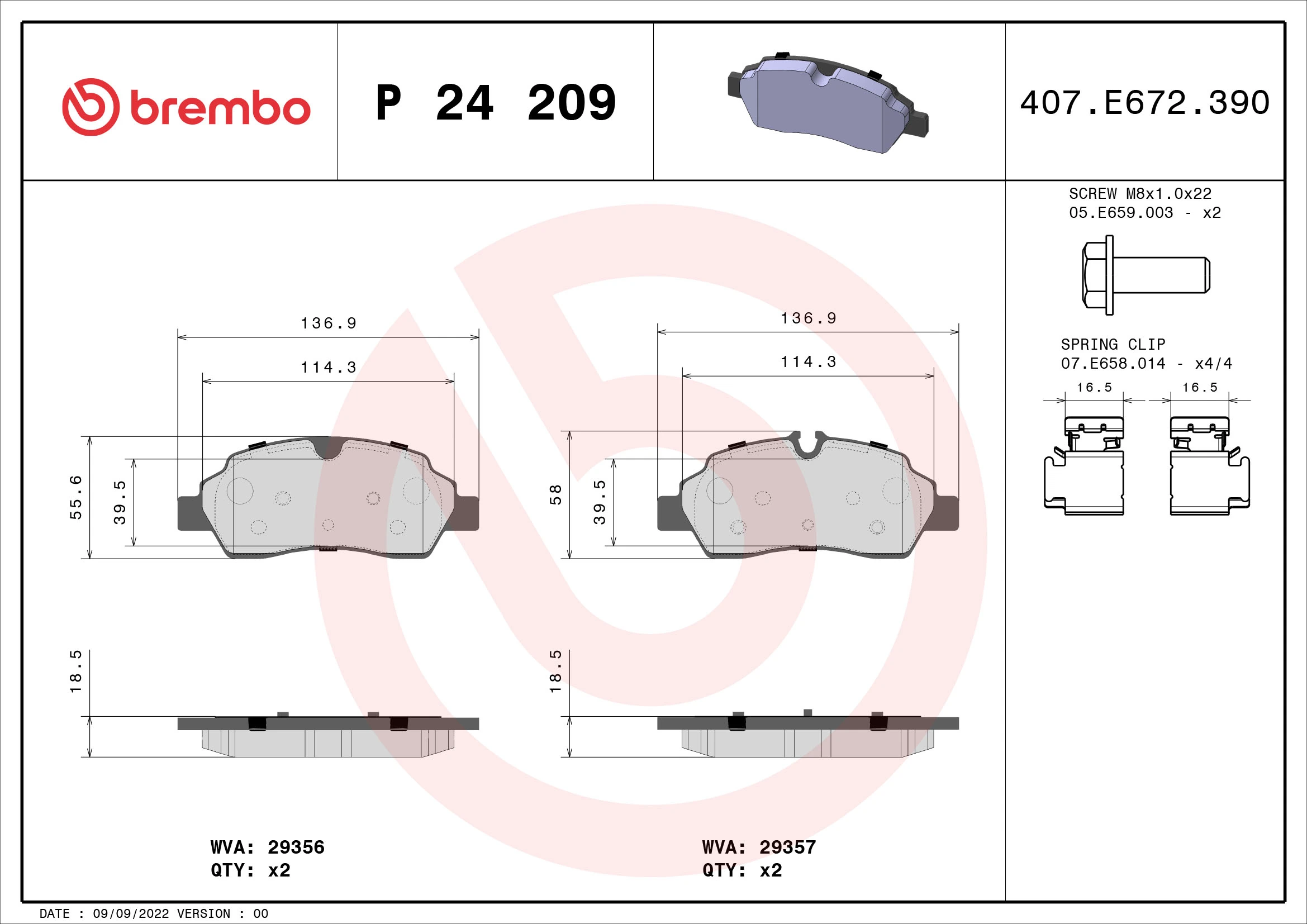 Brake Pad Set, disc brake