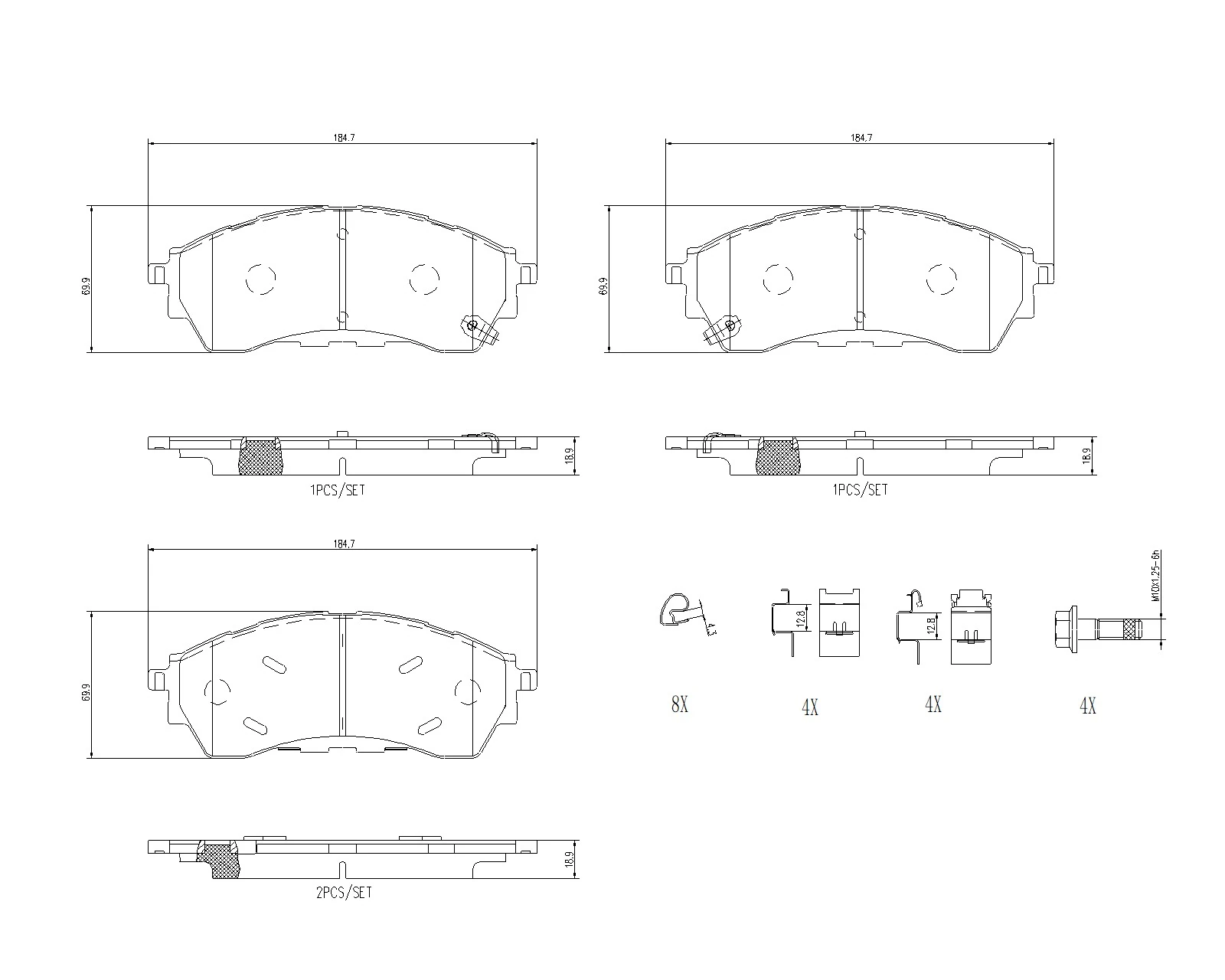 Brake Pad Set, disc brake