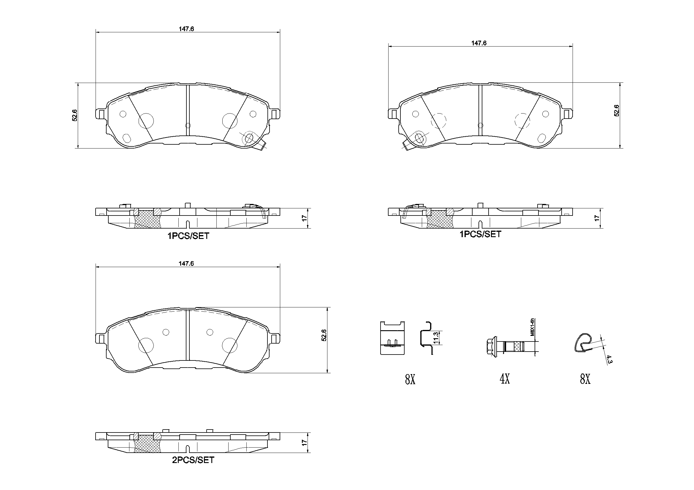 Brake Pad Set, disc brake