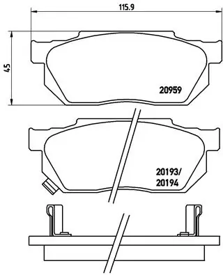 Brake Pad Set, disc brake