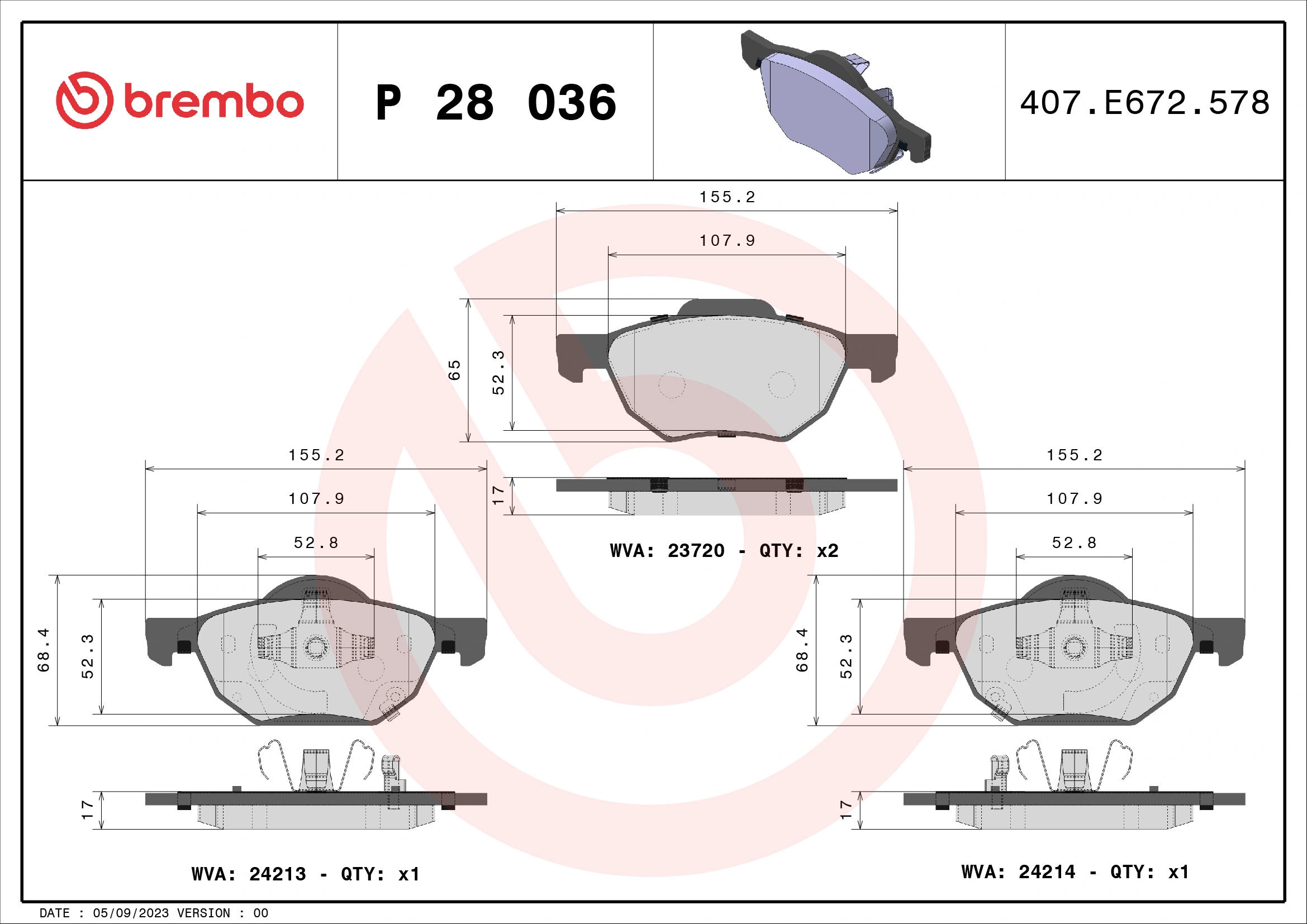 Brake Pad Set, disc brake